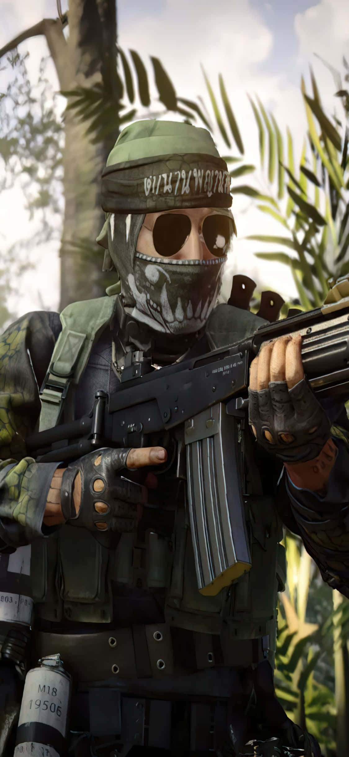 iPhone Xs Call of Duty Black Ops Cold War Naga-bakgrunn Bakgrunner