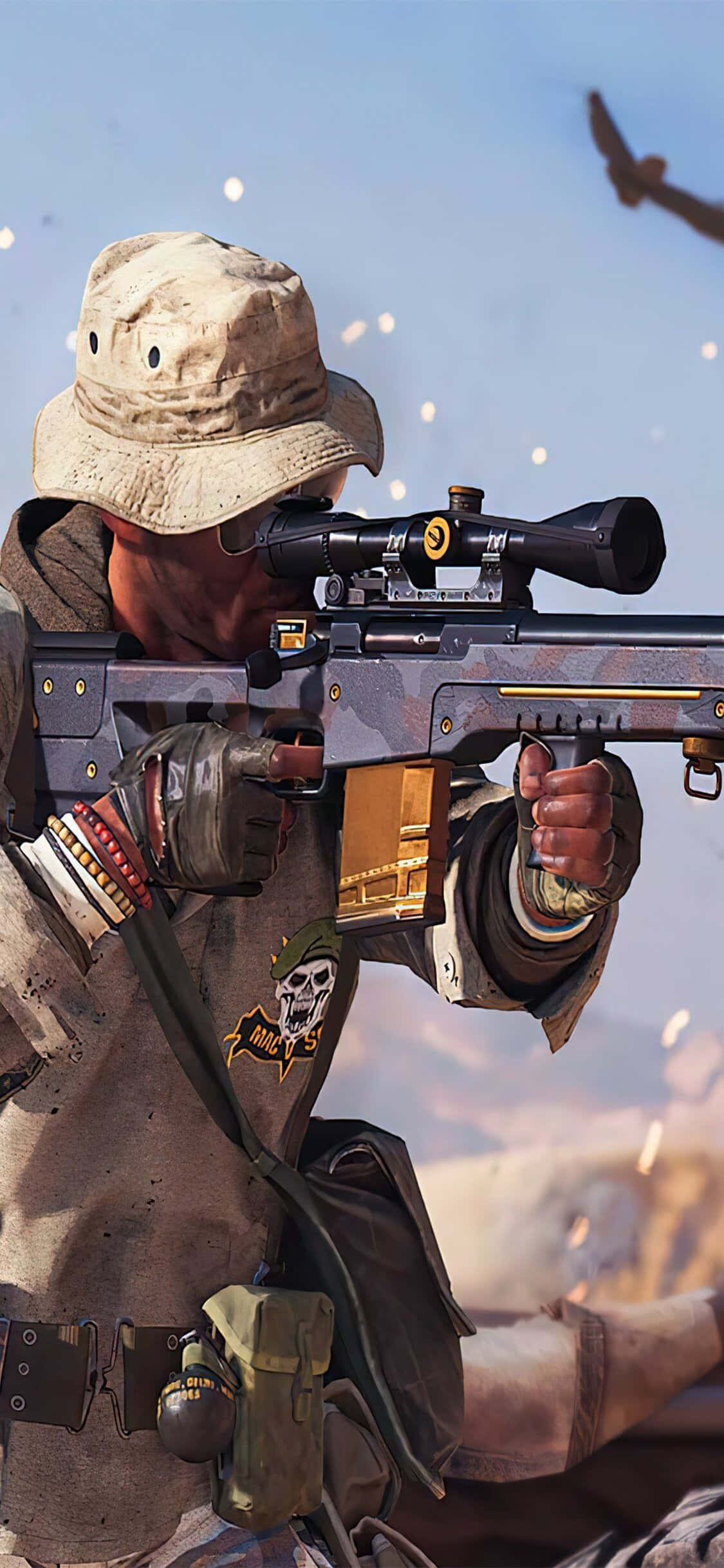 iPhone Xs Call Of Duty Black Ops Cold War Skarpskytter Bakgrunn Bakgrunner