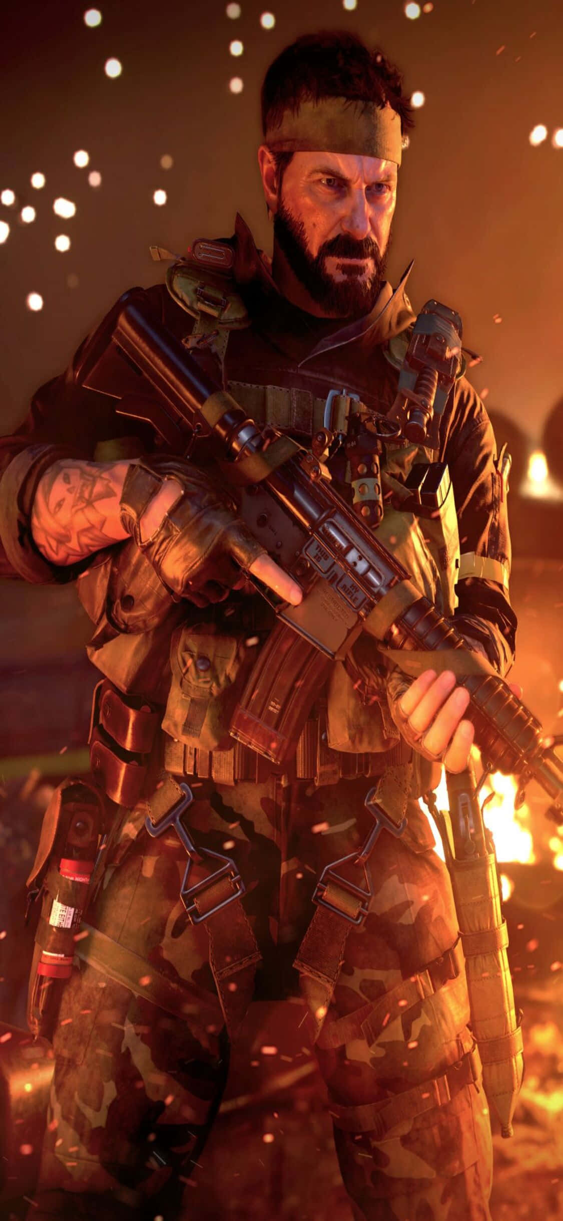 iPhone Xs Call Of Duty Black Ops Cold War Woods Ild Bakgrunn Bakgrunner