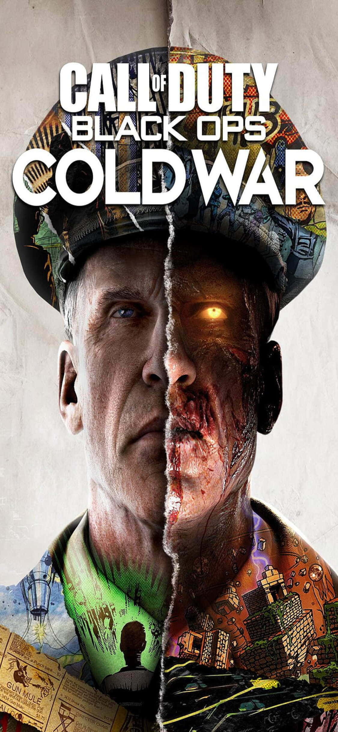 iPhone Xs Call Of Duty Black Ops Cold War Zombier Kunst Bakgrunn Bakgrunner