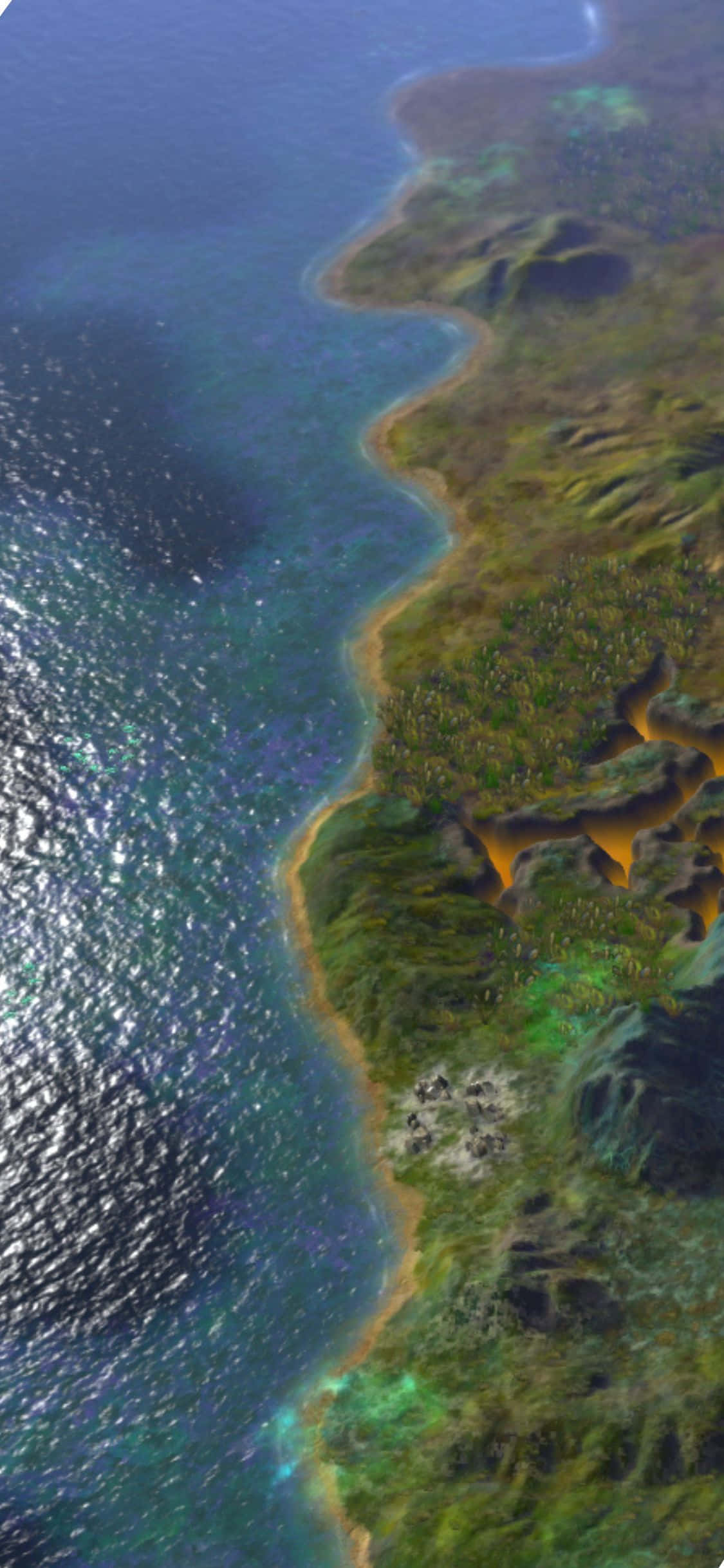 iPhone XS Civilization Beyond Earth Kart Bakgrunn Bakgrunner
