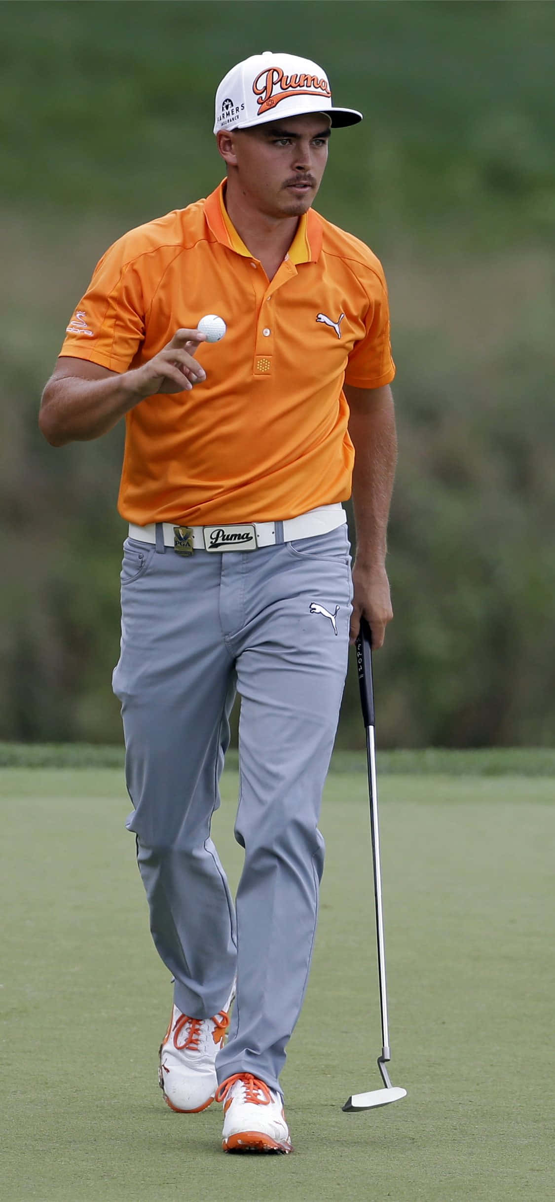 iPhone Xs Golfbakgrunn med Rickie Fowler Bakgrunner