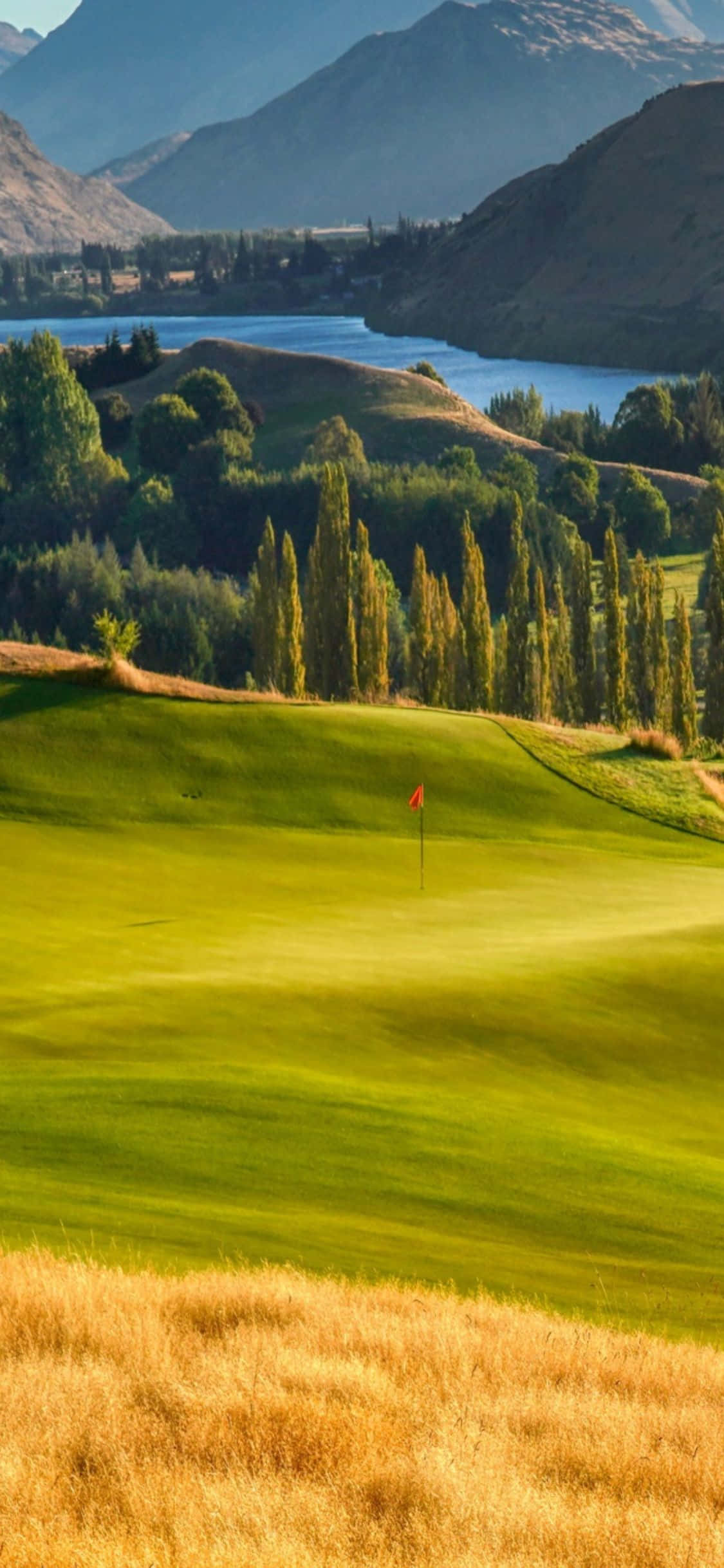 iPhone Xs Golfbakgrunn The Hills Golf Club Bakgrunner