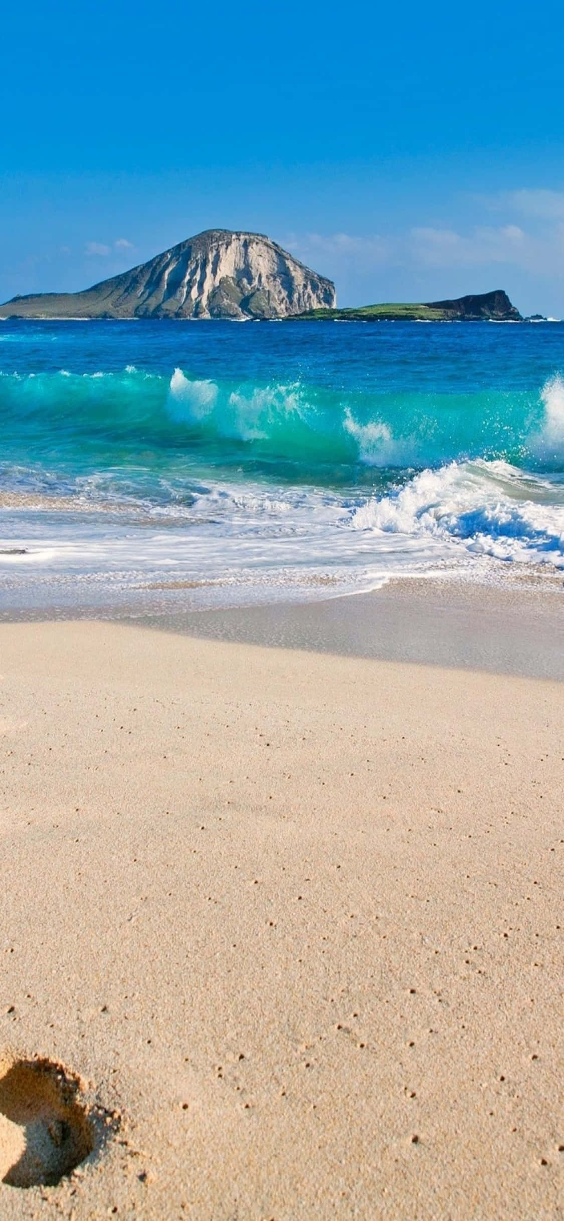 iPhone Xs Hawaii Strand Bakgrunn Bakgrunner