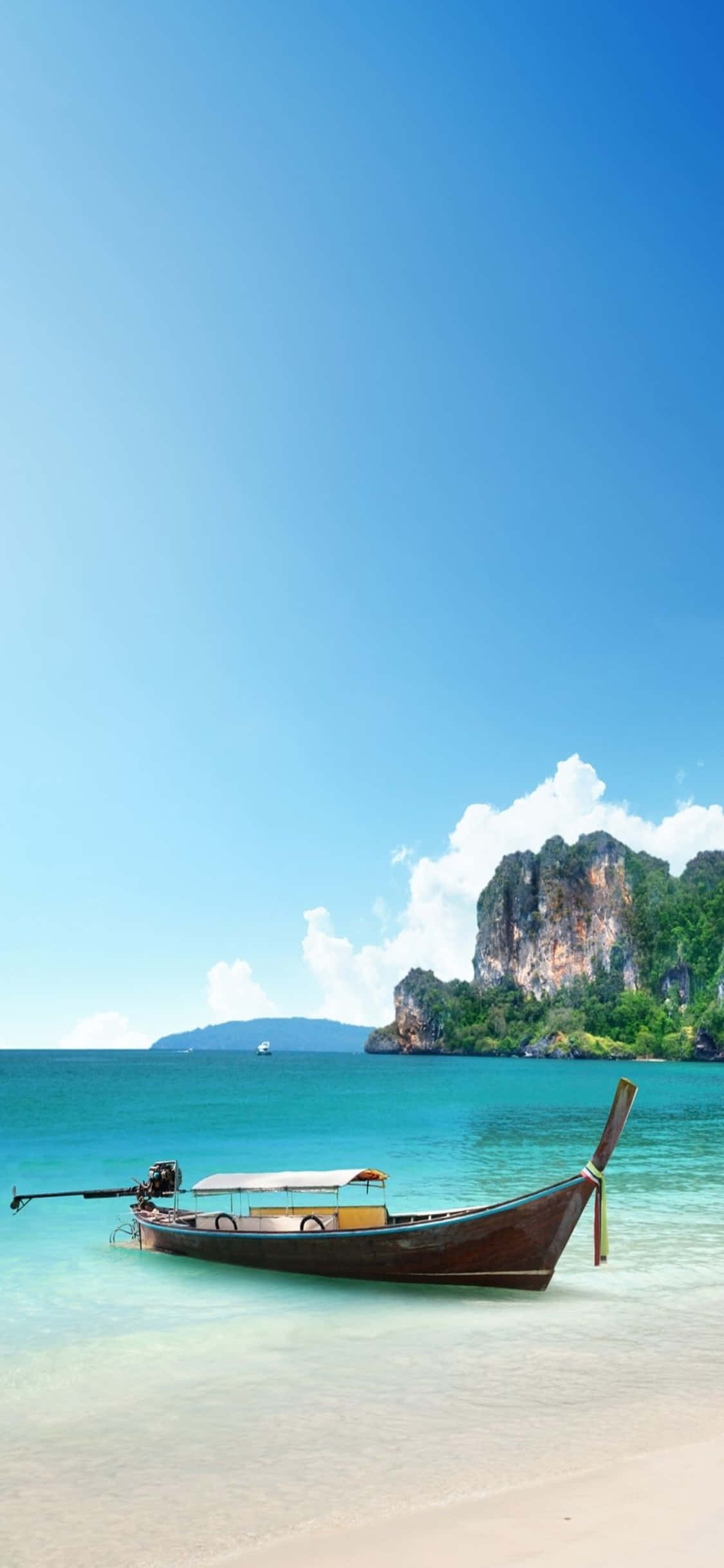 iPhone XS Krabi-strand bakgrunn Bakgrunner