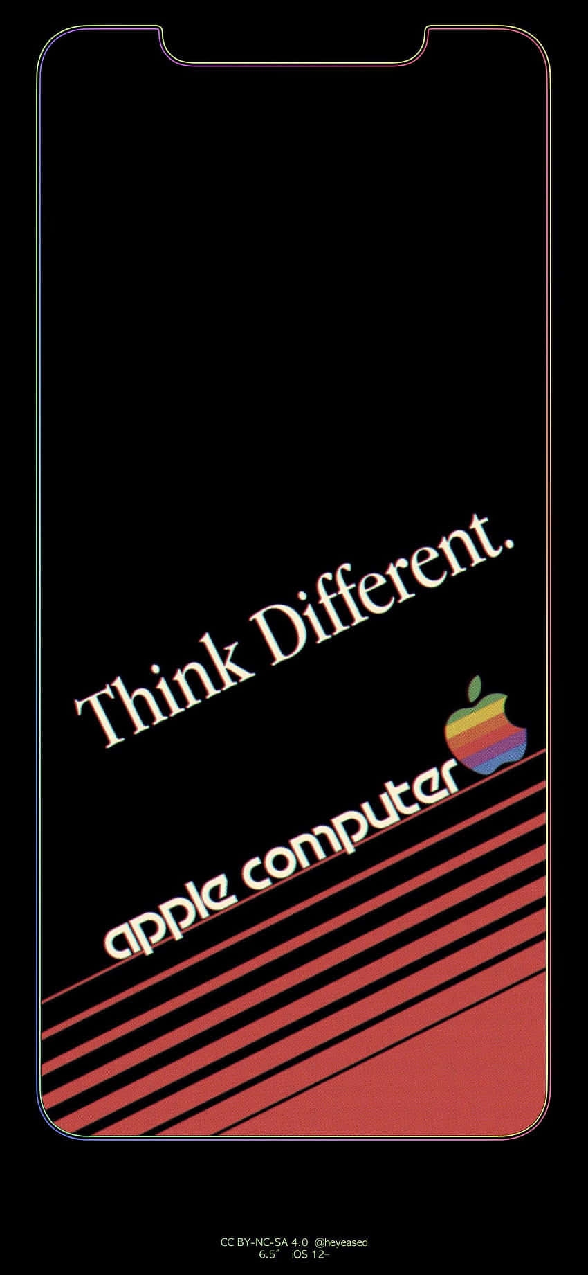 iPhone Xs Max Apple-bakgrunn Think Different Bakgrunner