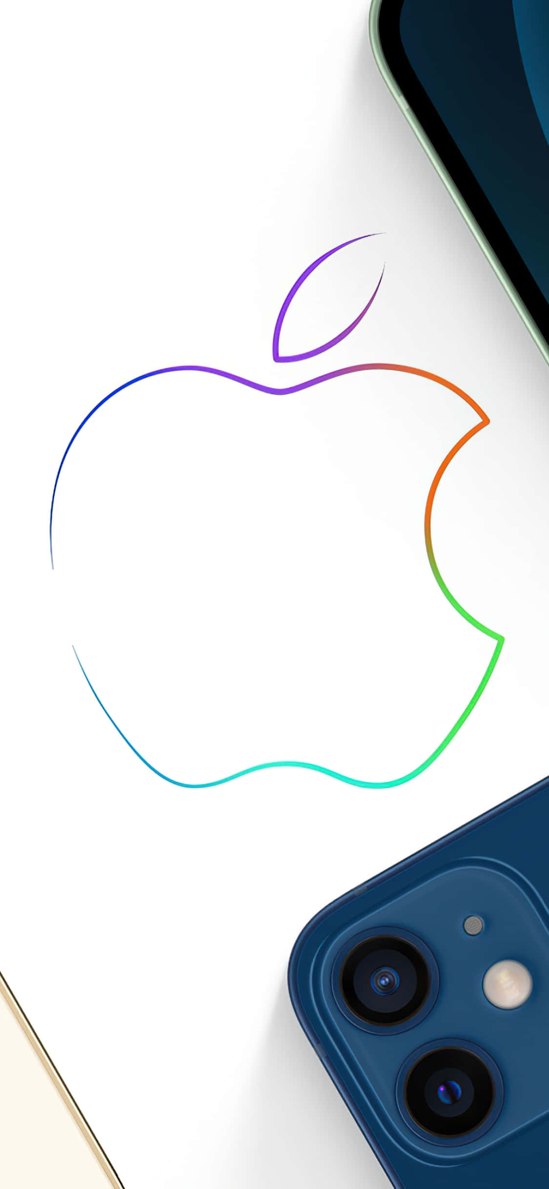 iPhone Xs Max Apple Bakgrunn Fargerik Kontur Bakgrunner