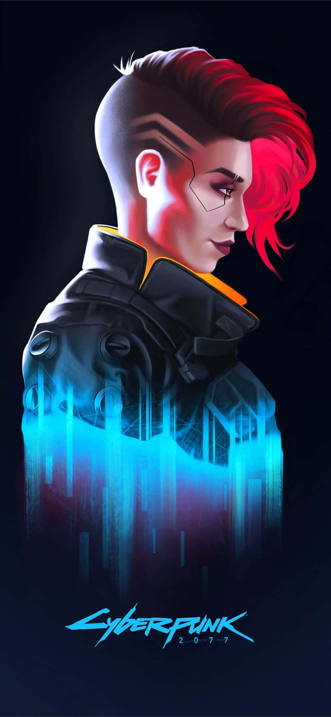 iPhone XS Max Cyberpunk 2077 Valerie Kunstbakgrunn Bakgrunner