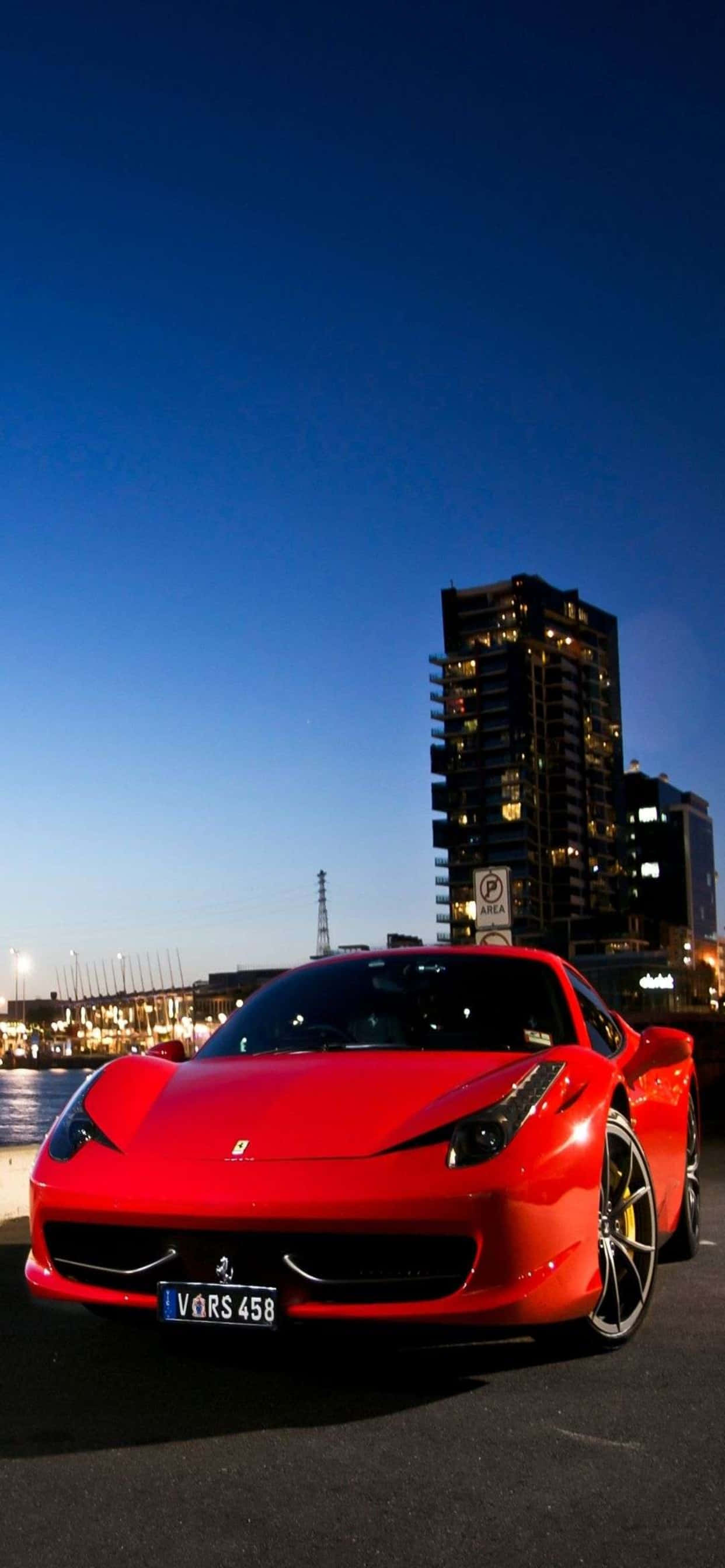 iPhone Xs Max Ferrari Bakgrunn Blank Rød Ferrari 458 Bakgrunner