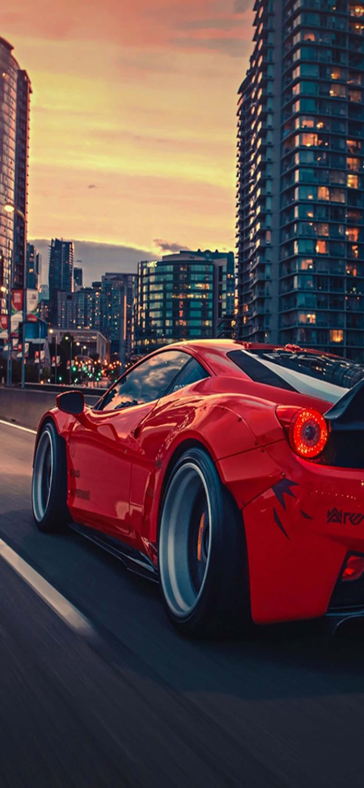 iPhone Xs Max Ferrari Bakgrunn Blank Rød Ferrari 458 Bakgrunner