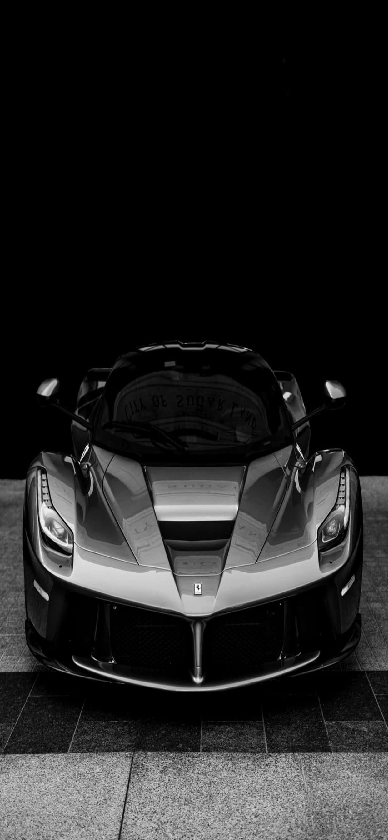 iPhone Xs Max Ferrari Bakgrunn Blank Sort LaFerrari Bakgrunner