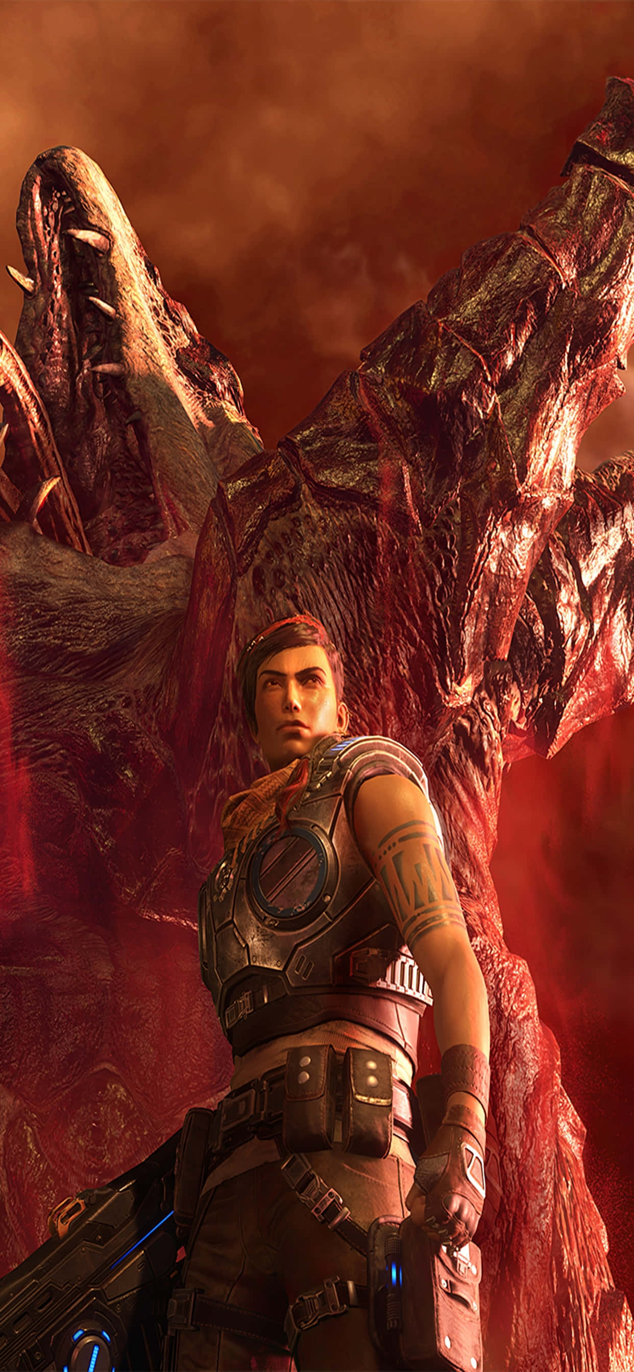 iPhone XS Max Gears Of War 5 Kait Kraken Bakgrunn Bakgrunner