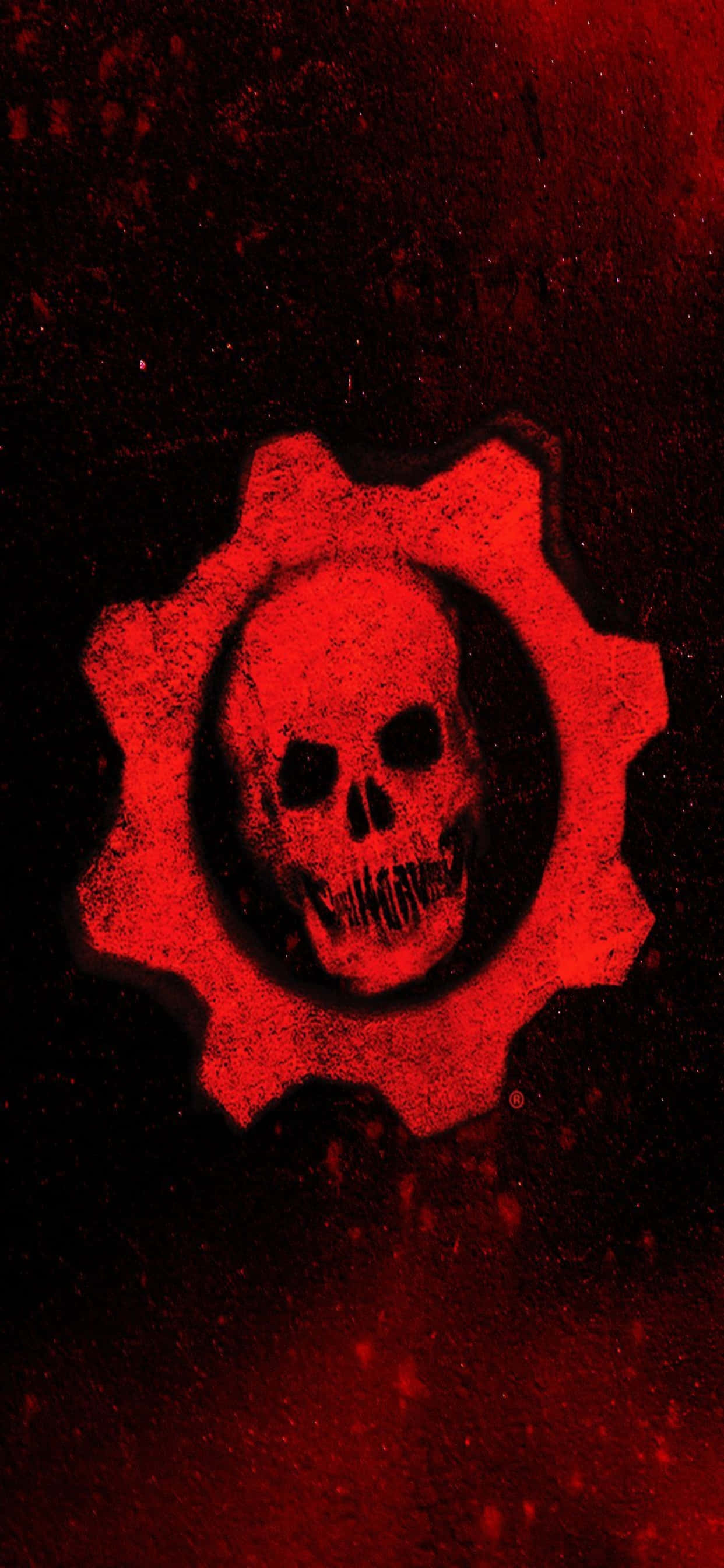 iPhone XS Max Gears Of War 5 Rød Estetisk Bakgrunn Bakgrunner