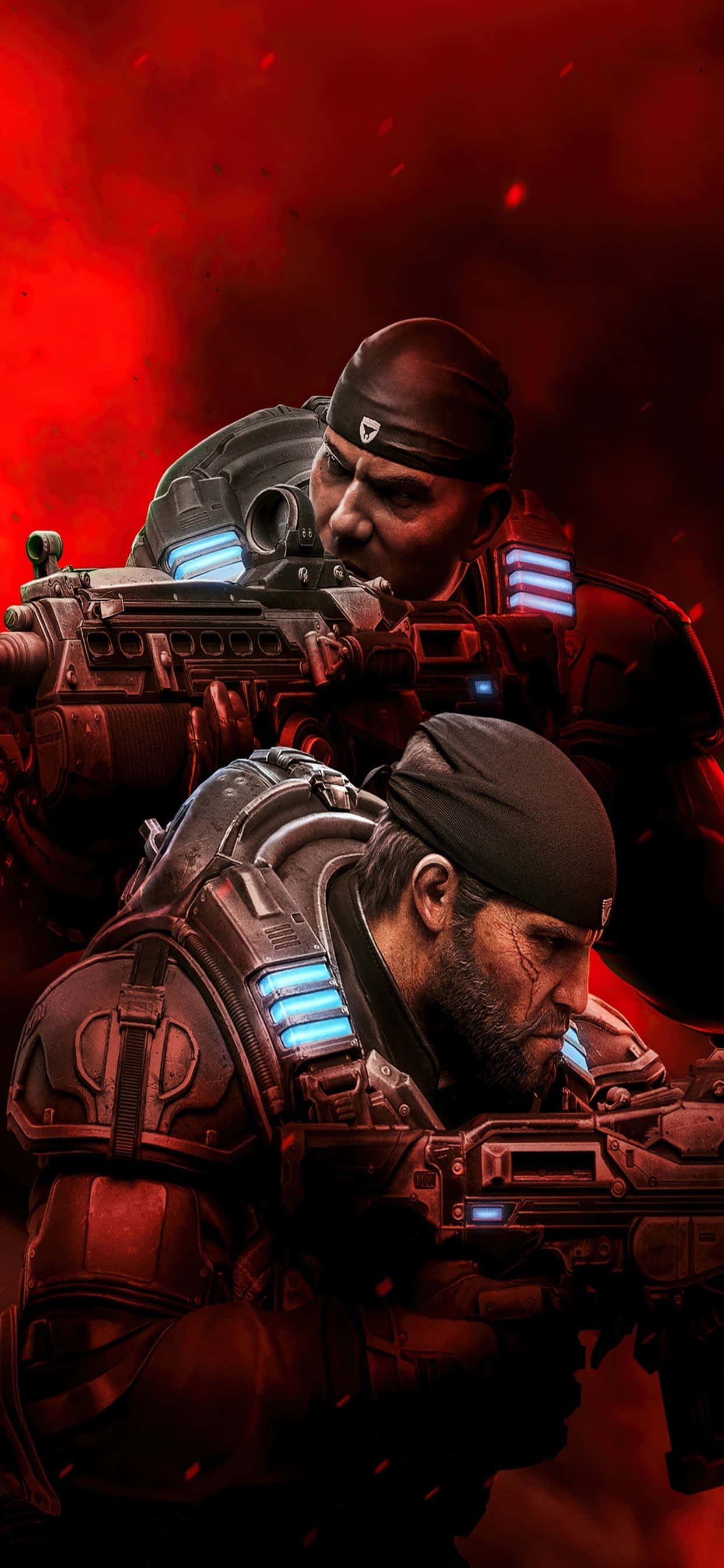 iPhone XS Max Gears Of War 5 Spillfigurer Bakgrunn Bakgrunner