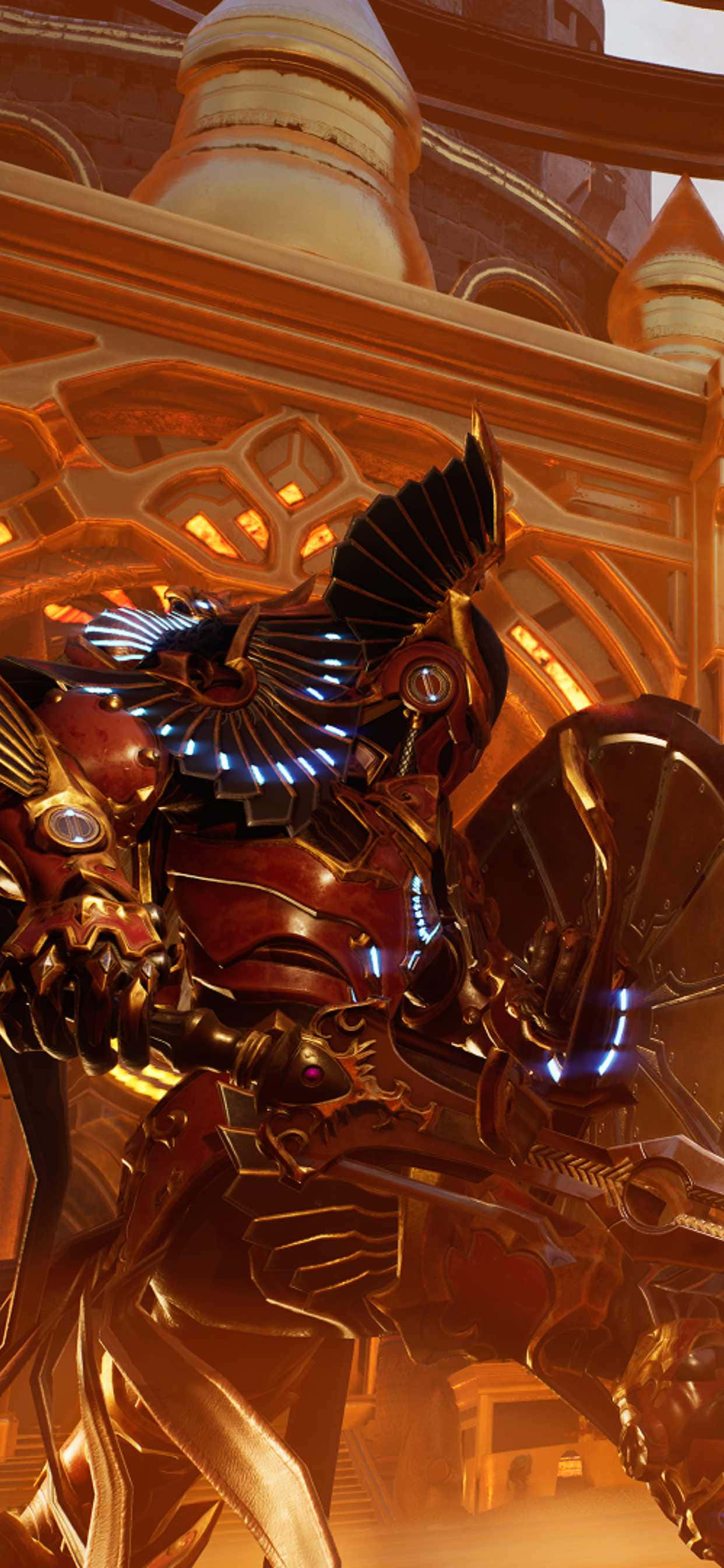 iPhone Xs Max Godfall Phoenix Solaris Bakgrunn Bakgrunner