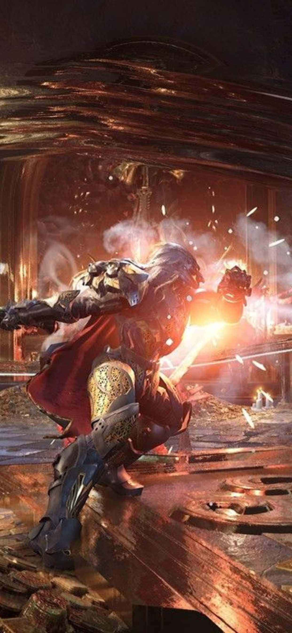 iPhone Xs Max Godfall Silvermane Block Bakgrunn Bakgrunner
