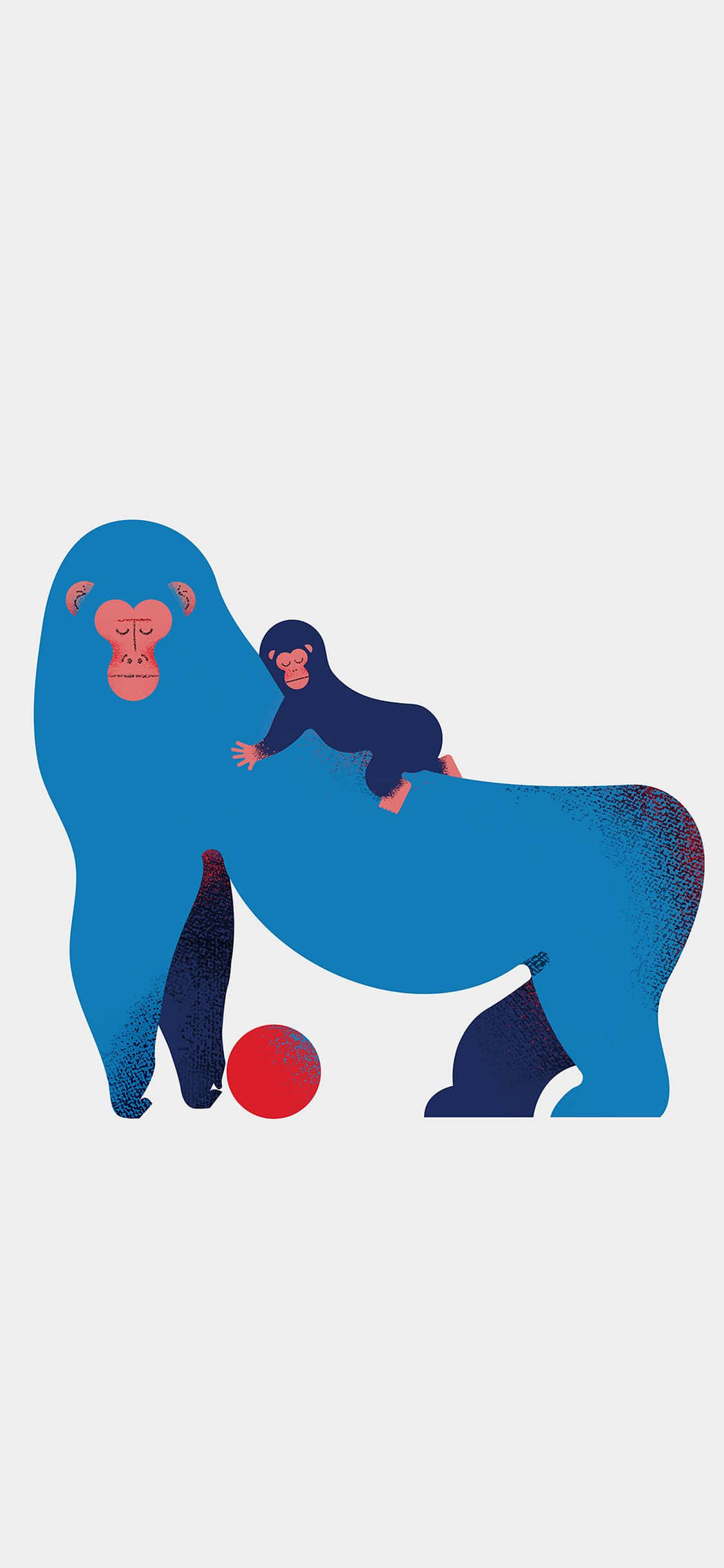 iPhone Xs Max Gorilla bakgrunn digital kunst Bakgrunner