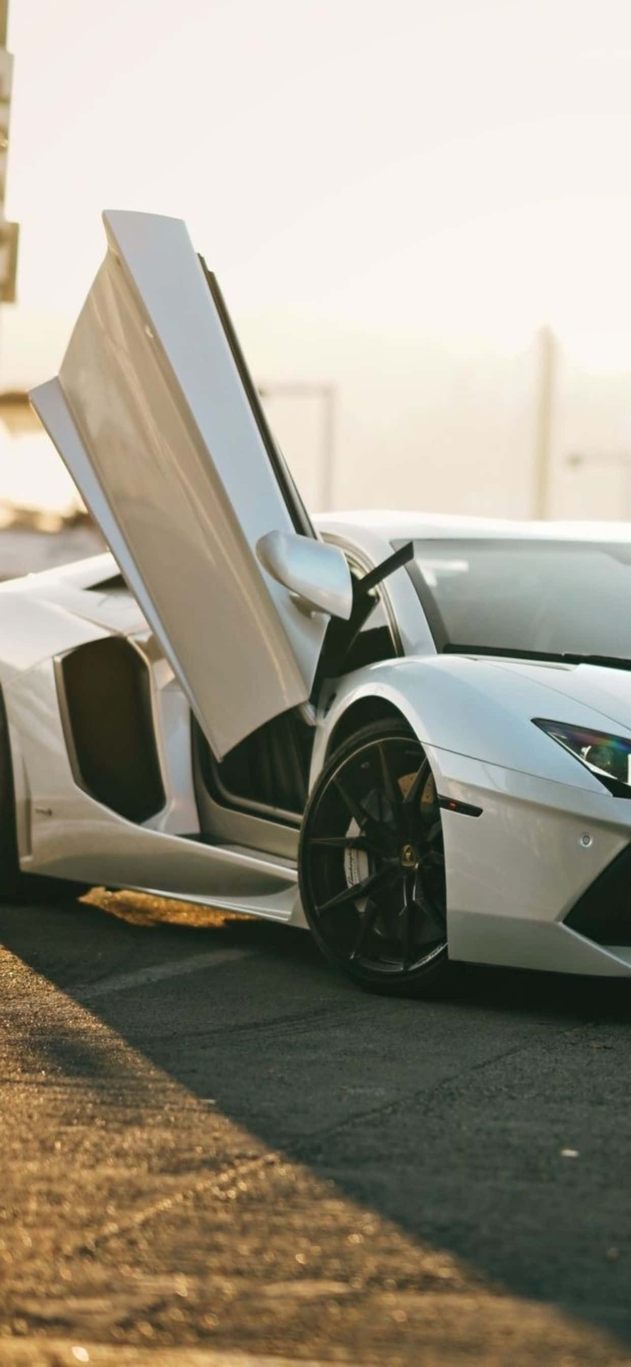 iPhone XS Max Lamborghini Aventador Roadster Bakgrunn Bakgrunner