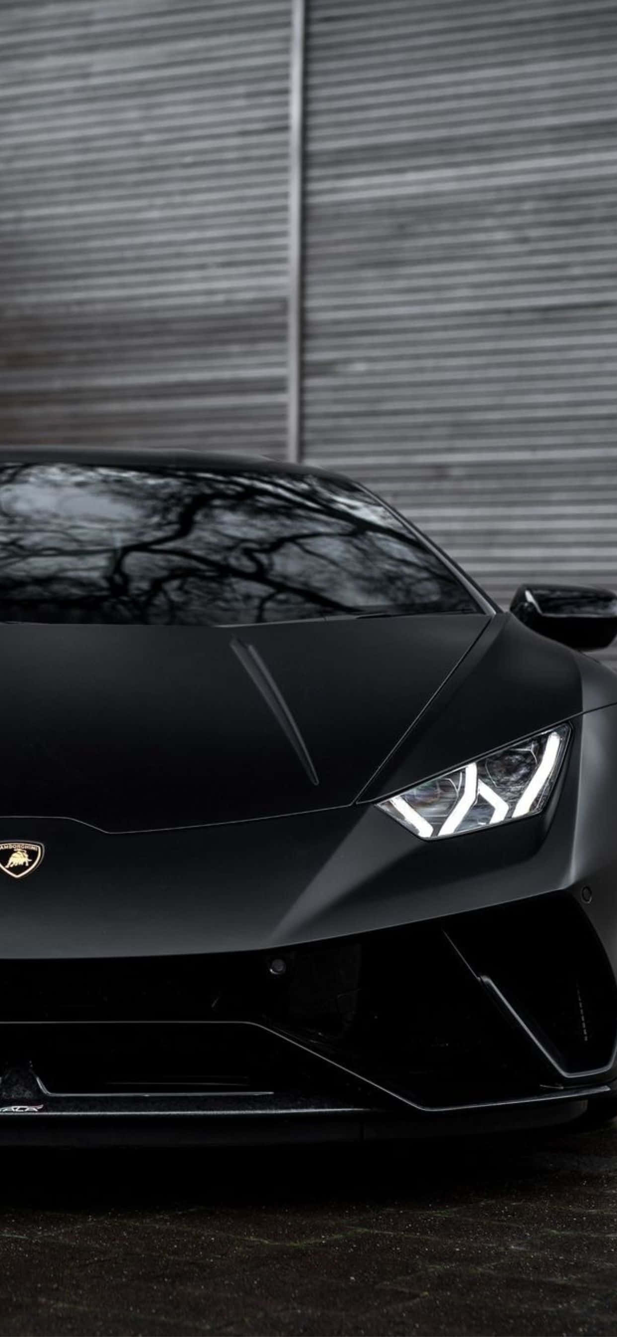 iPhone XS Max Lamborghini matt svart bakgrunn Bakgrunner