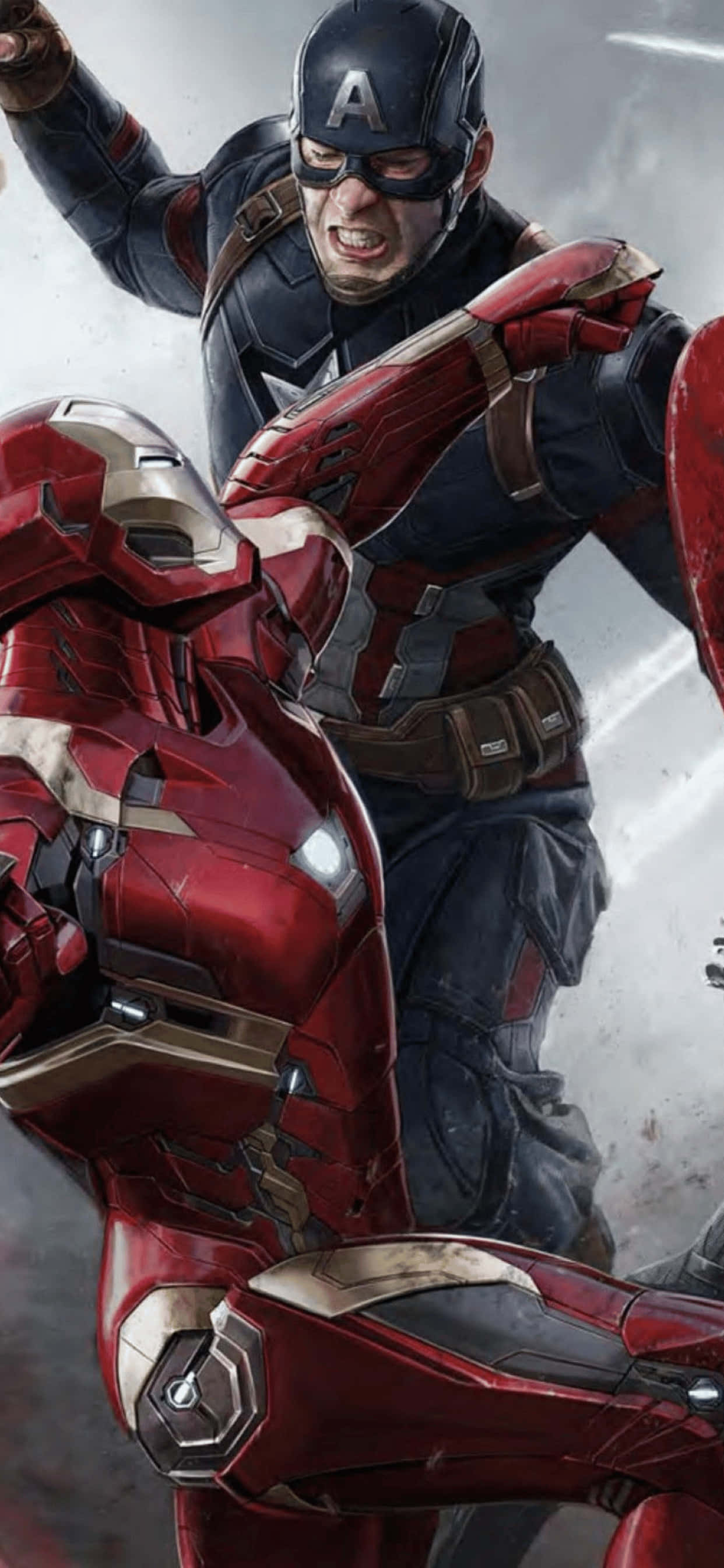 iPhone XS Max Marvel Iron Man Captain America Bakgrunn Bakgrunner