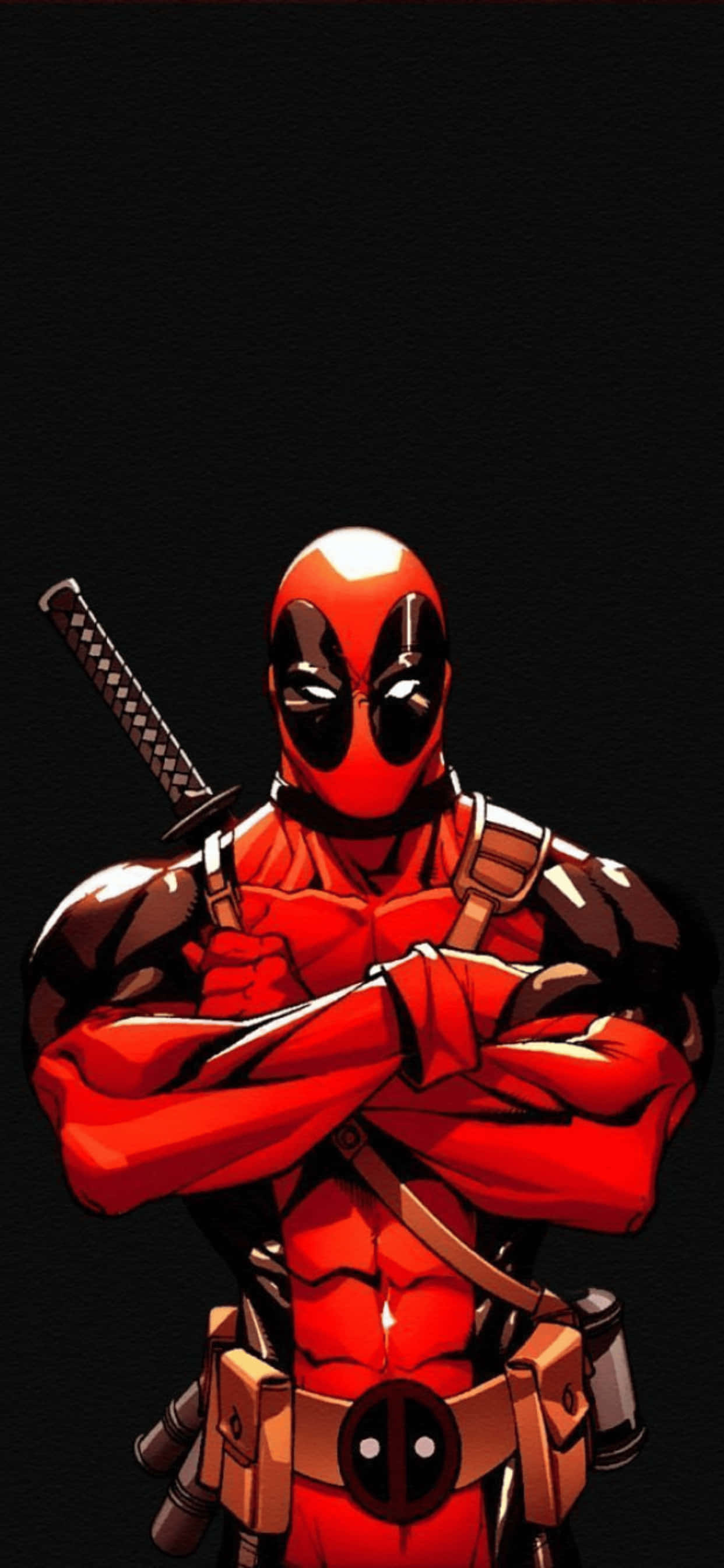 iPhone XS Max Marvel Deadpool Bakgrunn Bakgrunner