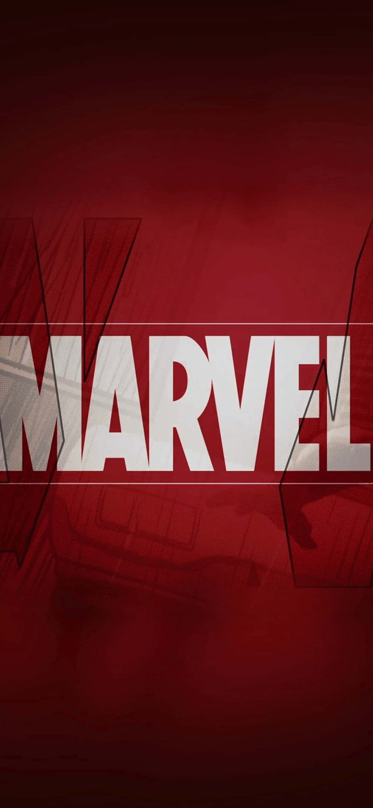 iPhone XS Max Marvel Logo Bakgrunn Bakgrunner