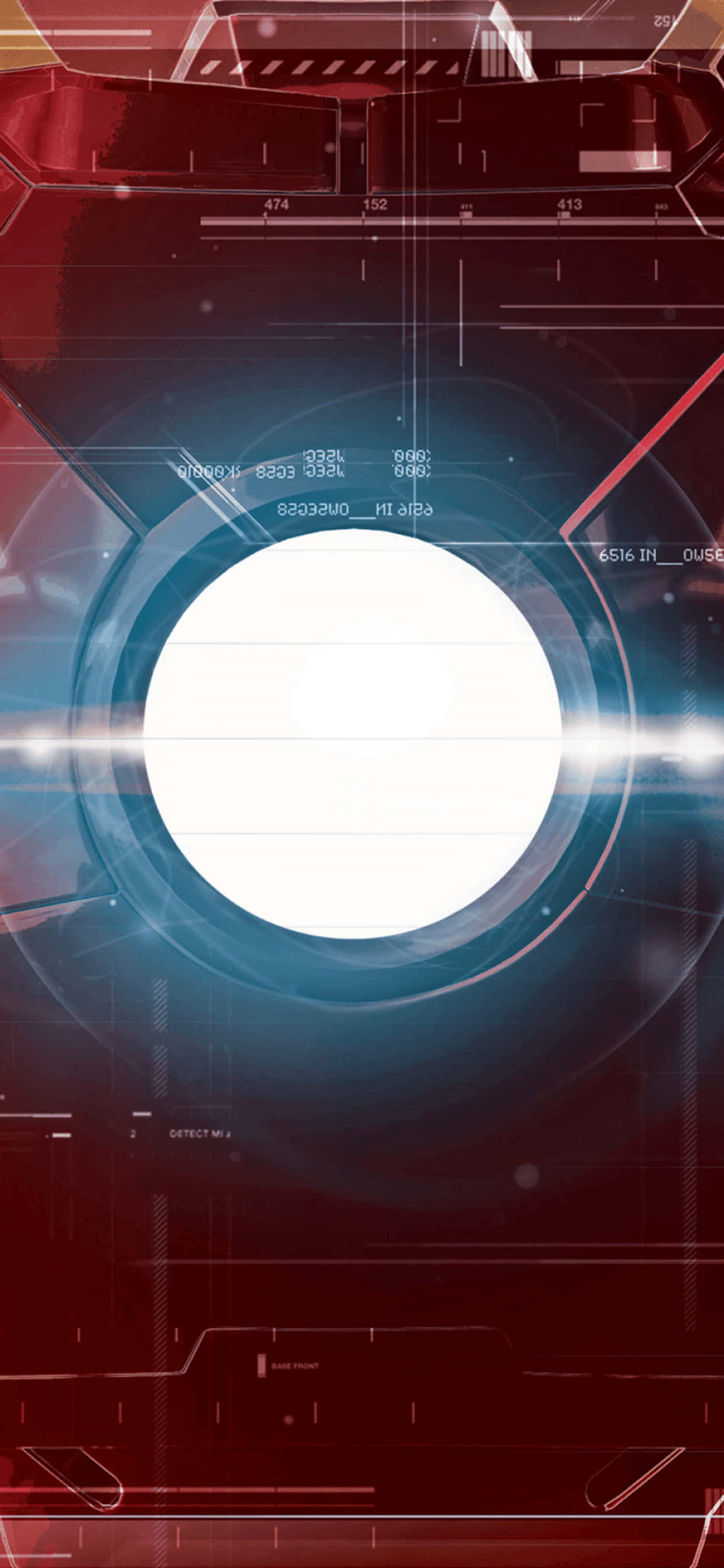 iPhone XS Max Marvel Arc Reactor Bakgrunn Bakgrunner
