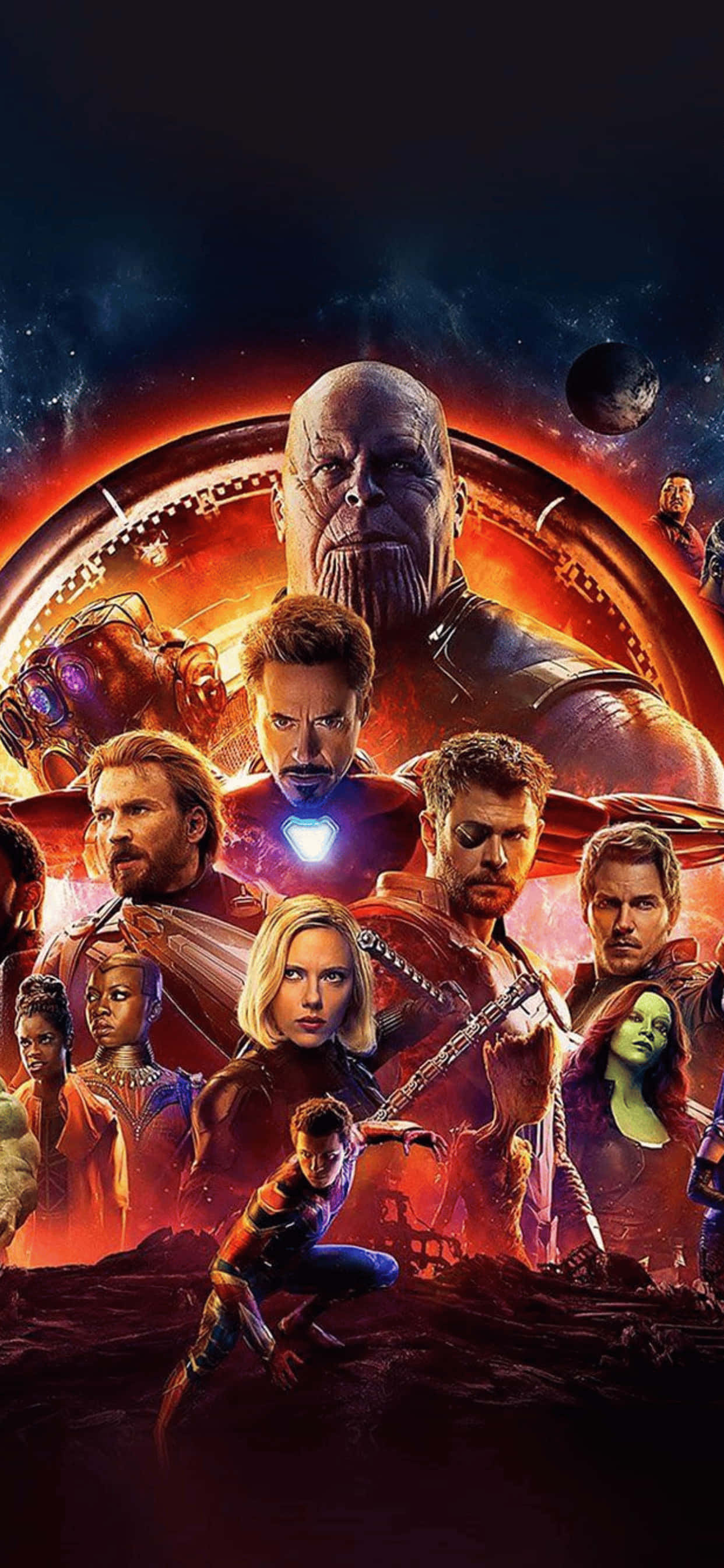 iPhone XS Max Marvel Avengers Infinity War Bakgrunn Bakgrunner