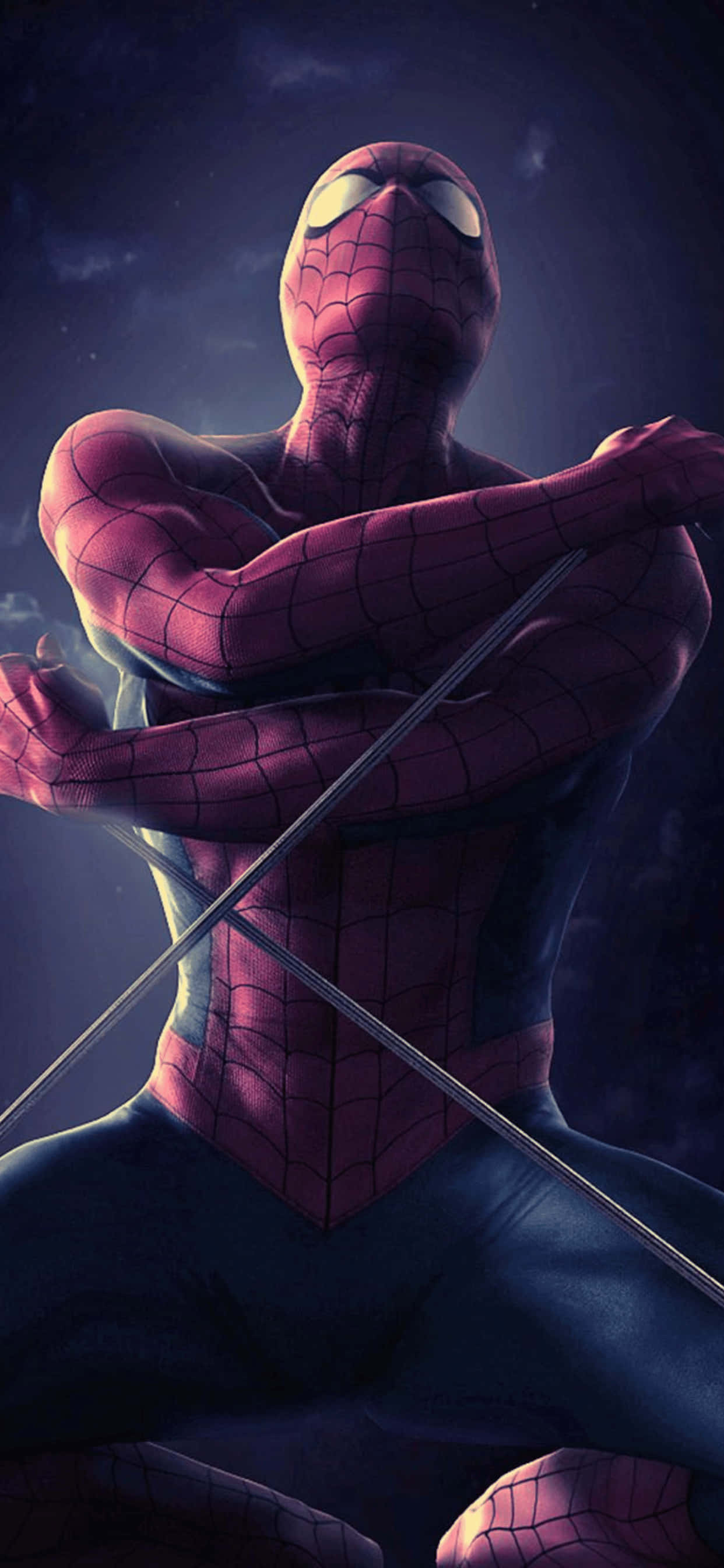 iPhone XS Max Marvel Spiderman Bakgrunn Bakgrunner