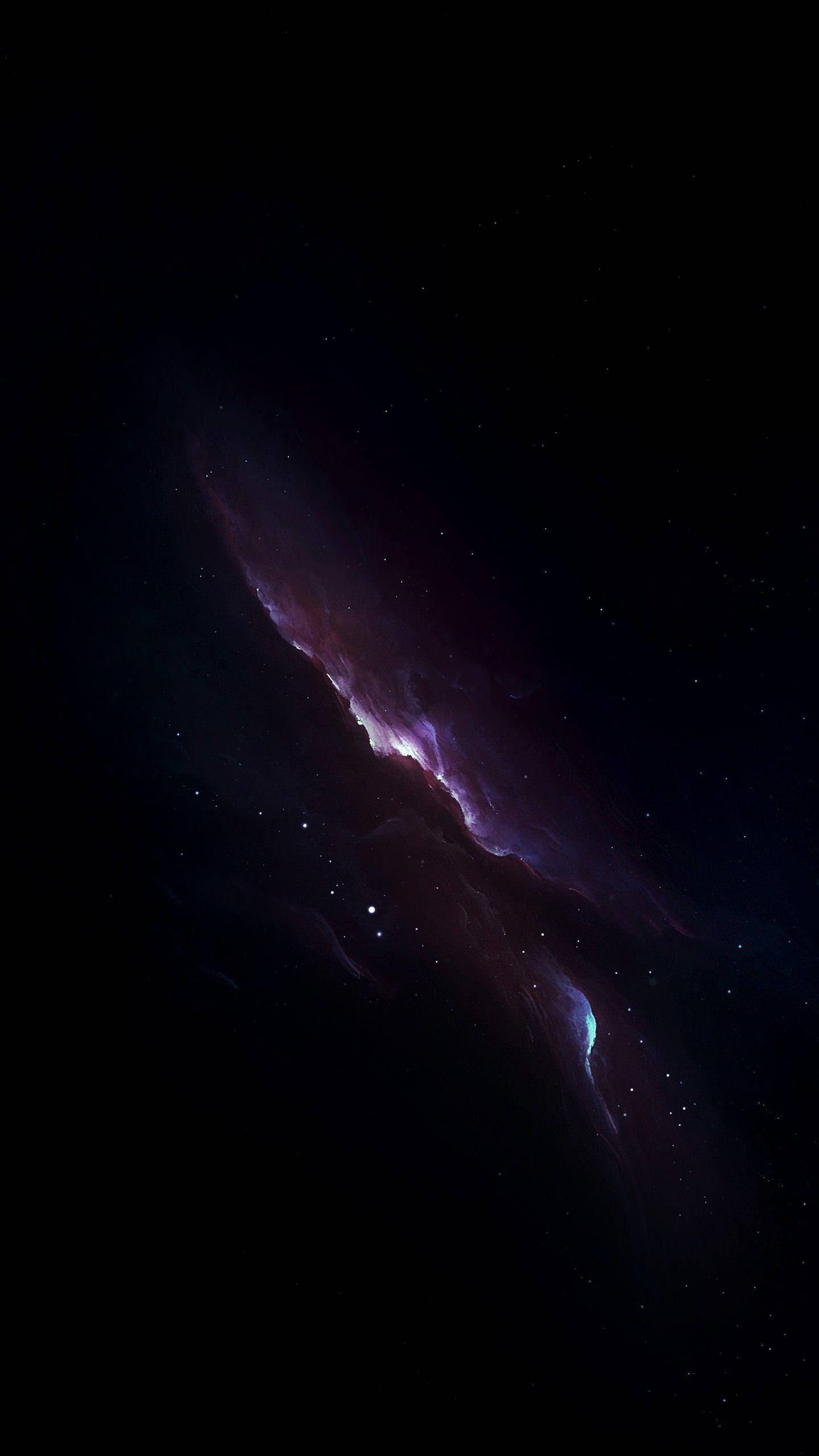 iPhone XS Max OLED Lilla Nebula Bakgrunner