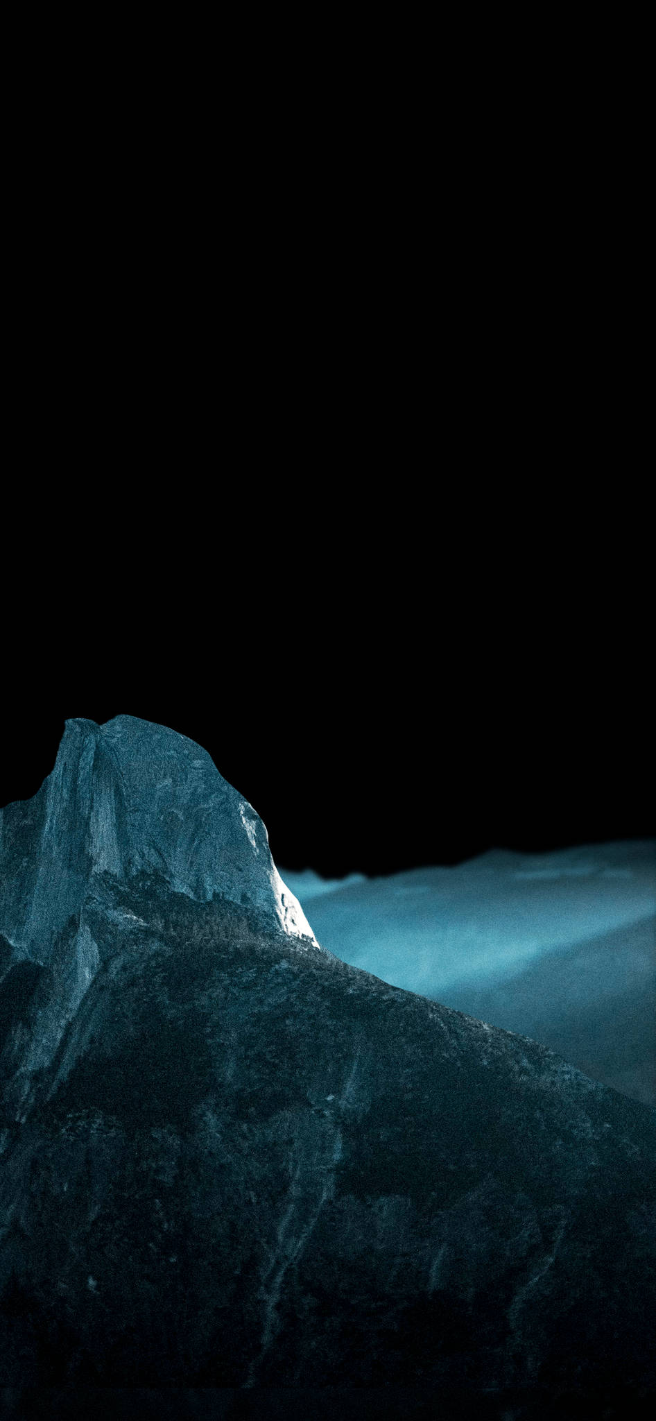 iPhone XS Max OLED Blå fjell Bakgrunner