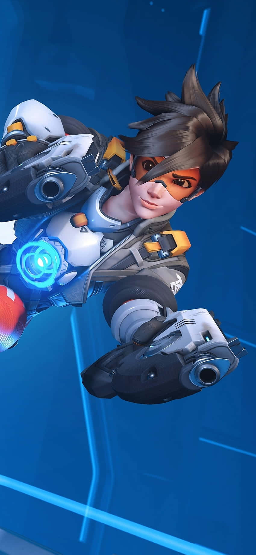 iPhone Xs Max Overwatch Bakgrunn Tracer Doble Pistoler Bakgrunner