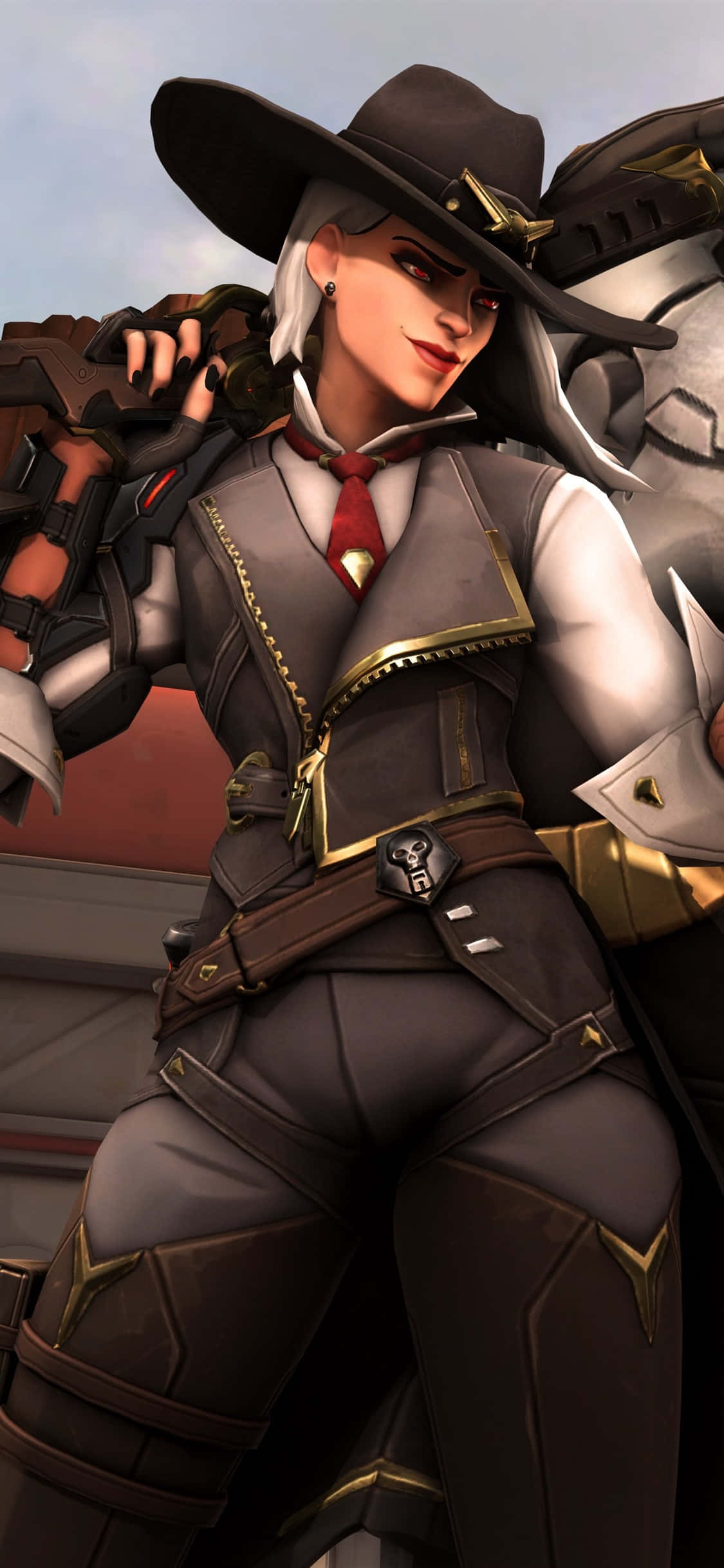 iPhone Xs Max Overwatch Bakgrunn Ashe Cowboy Bakgrunner