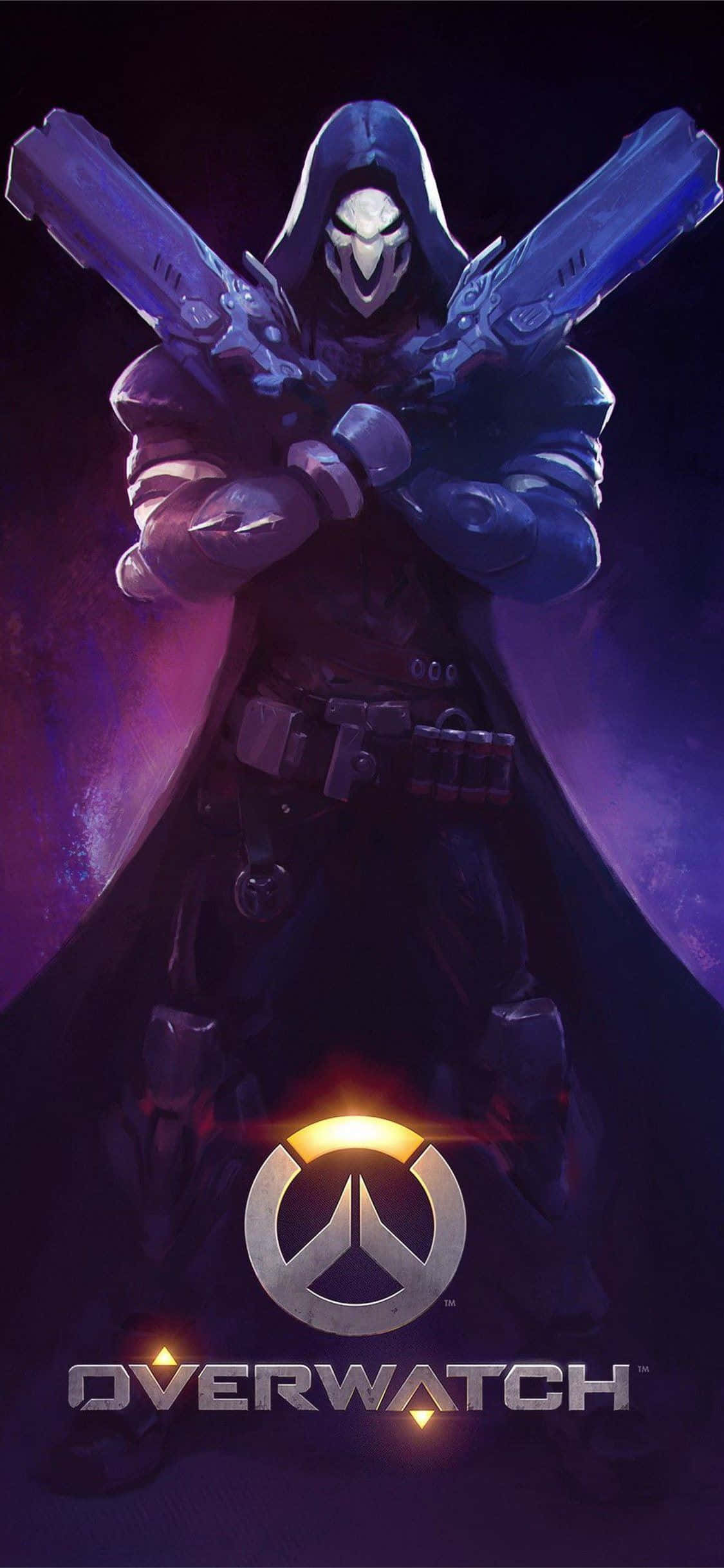 iPhone Xs Max Overwatch Bakgrunn Reaper Overwatch Logo Bakgrunner