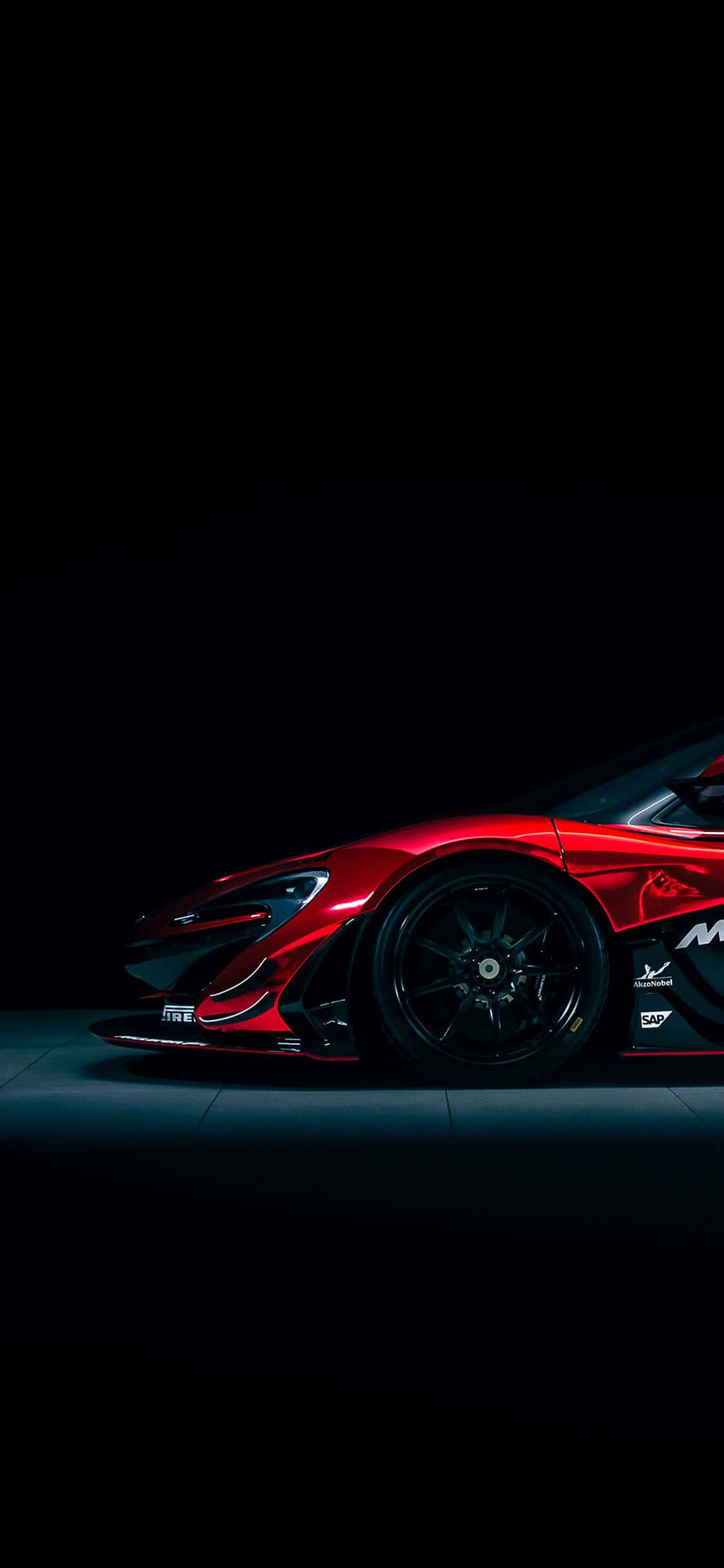 iPhone XS Max Project Cars 2 Rød McLaren P1 GTR Bakgrunn Bakgrunner