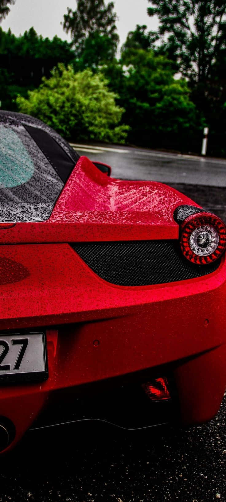 iPhone XS Max Project Cars 2 Rød Ferrari 458 Bakgrunn Bakgrunner