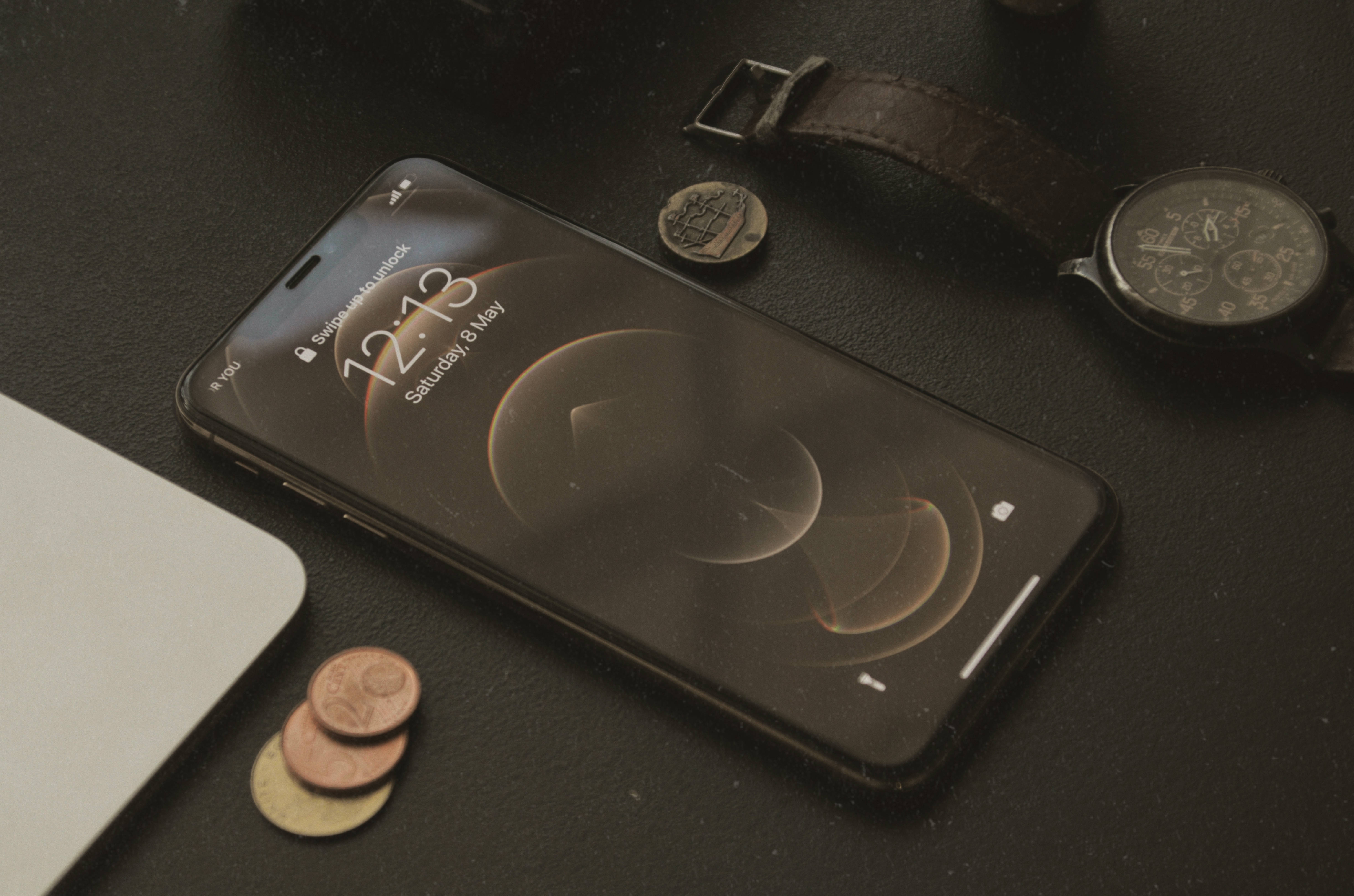 iPhone Xs Max Svart Bakgrunner