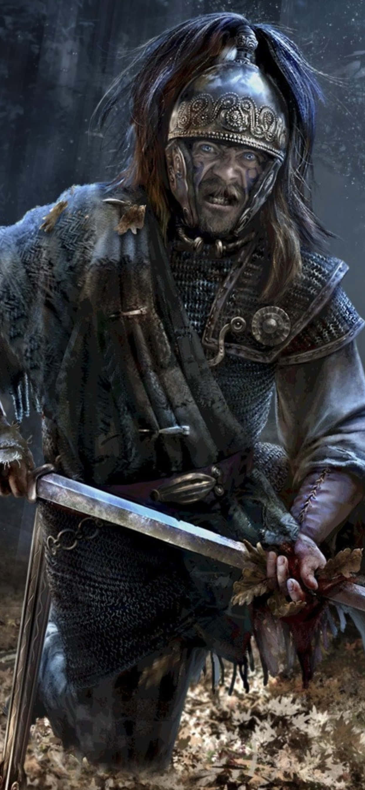 iPhone XS Max Total War Attila Keltisk Kriger Bakgrunn Bakgrunner