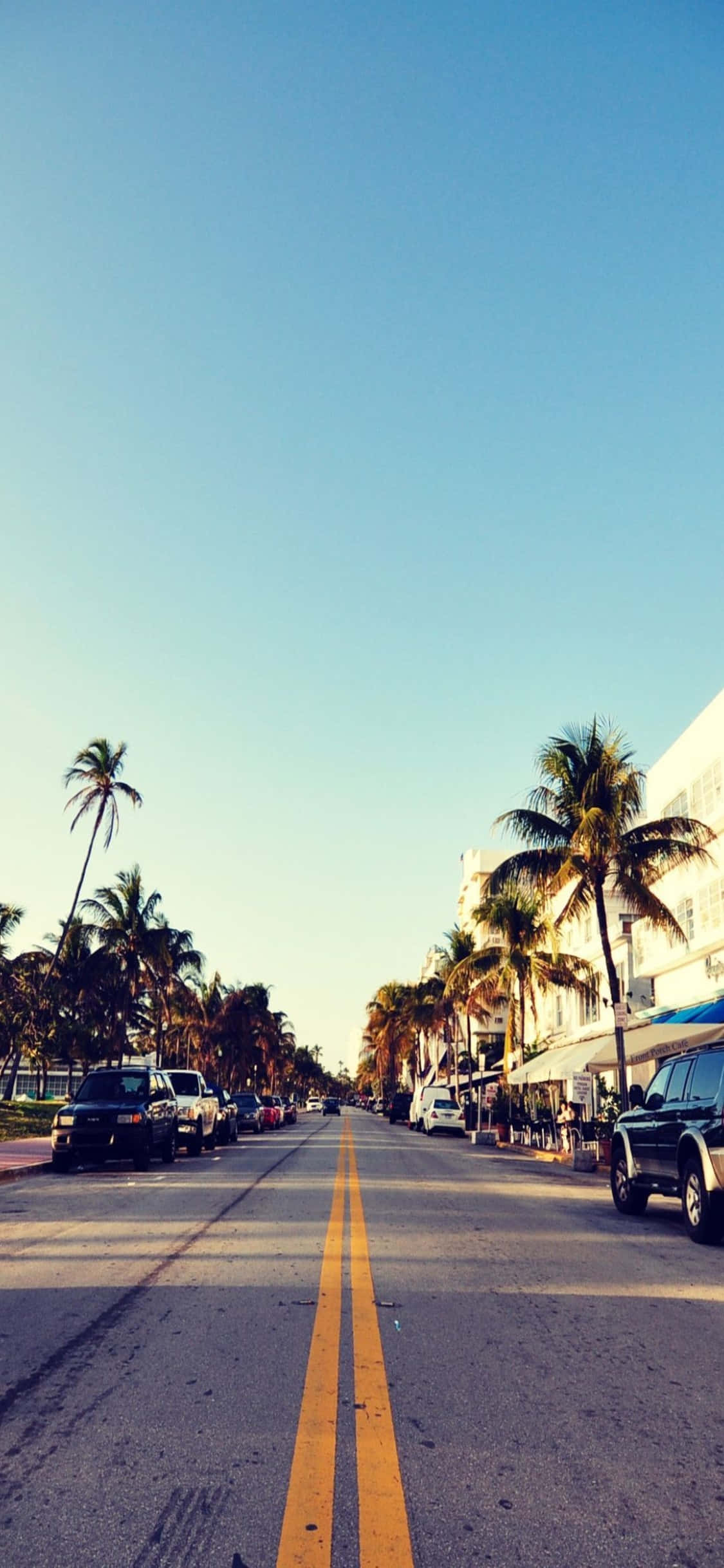 iPhone XS Miami Beach Bakgrunn Bakgrunner