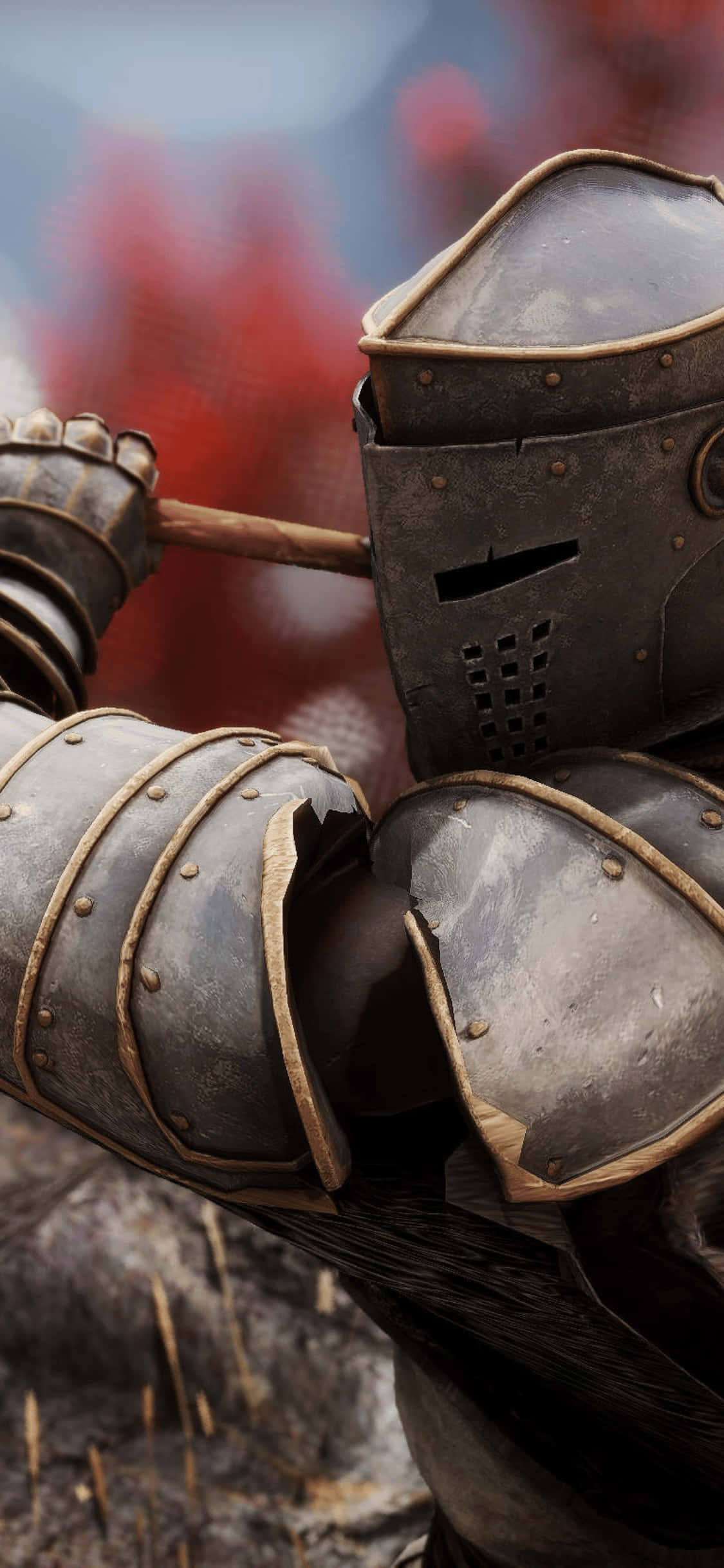iPhone Xs Mordhau Kriger Uskarp Bakgrunn Bakgrunner