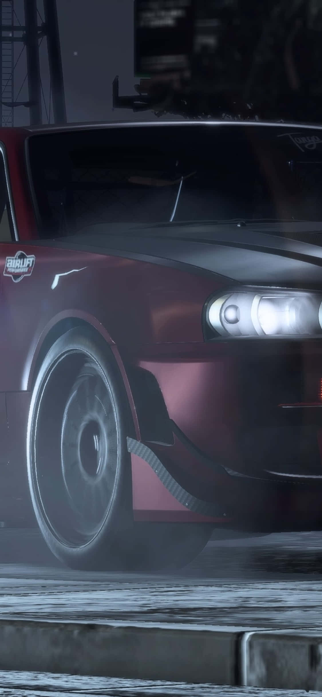 iPhone Xs Need For Speed Payback Bakgrunn Mørk Fiolett Nissan Skyline GT-R Bakgrunner