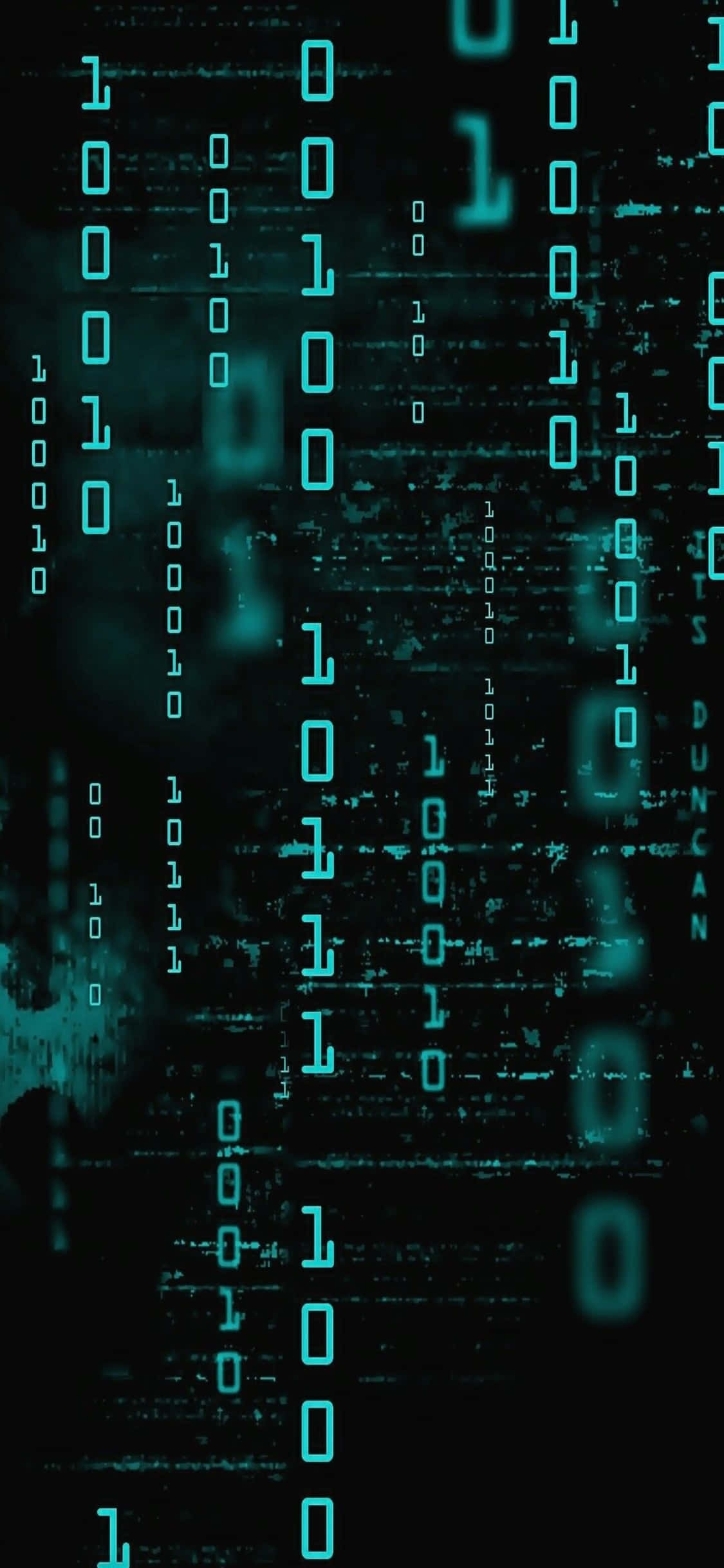 iPhone Xs programmeringsbakgrunn cyber binær Bakgrunner