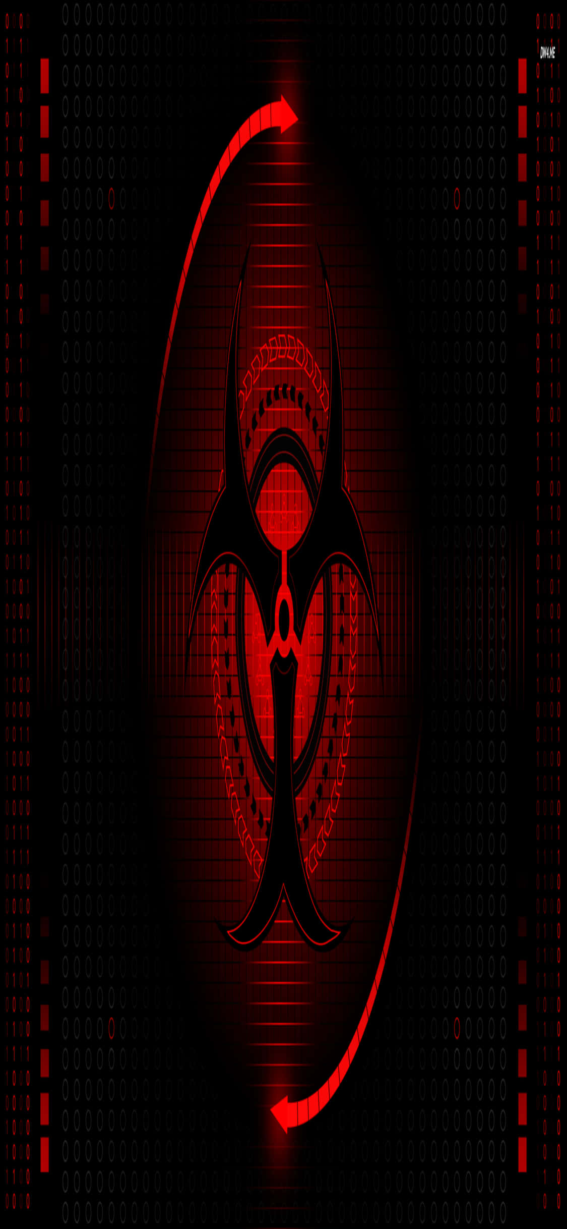 iPhone Xs Programmeringsbakgrunn Biohazard-symbol Bakgrunner