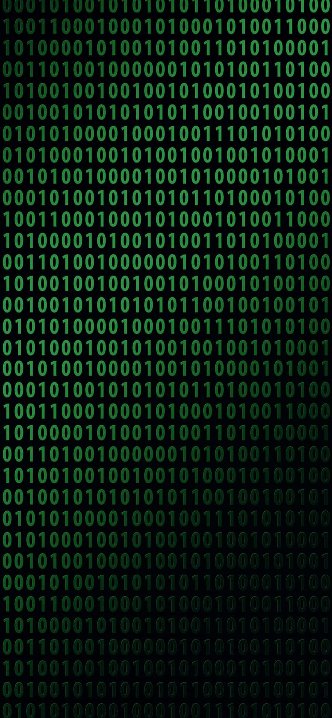 iPhone Xs Programmeringsbakgrunn Binær Kode Bakgrunner