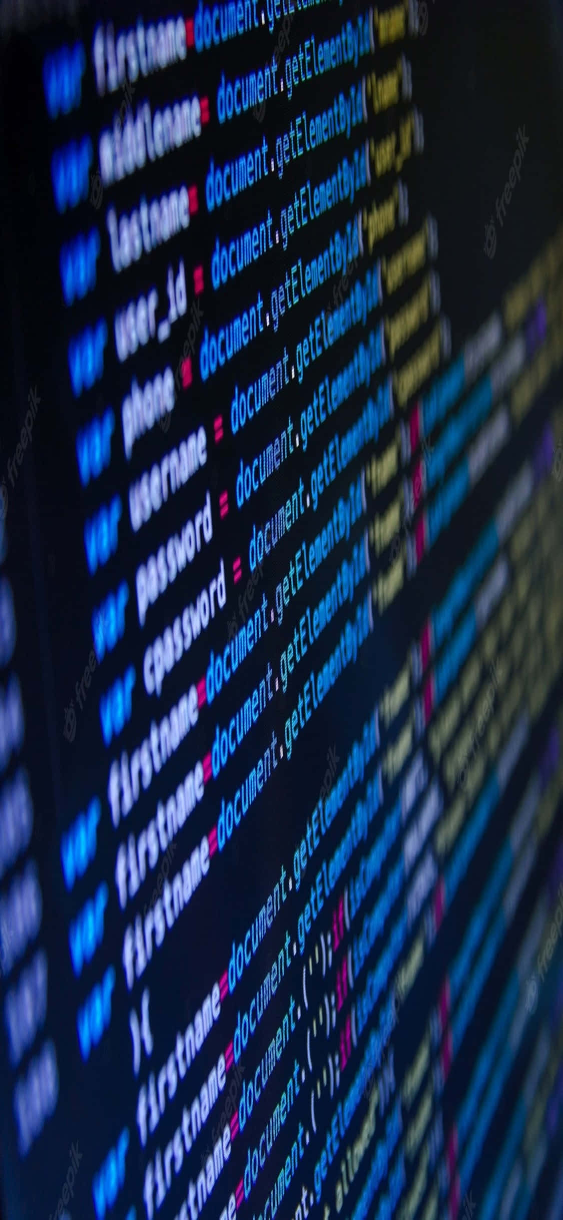 iPhone Xs Programmeringsbakgrunn Løpende Data Bakgrunner