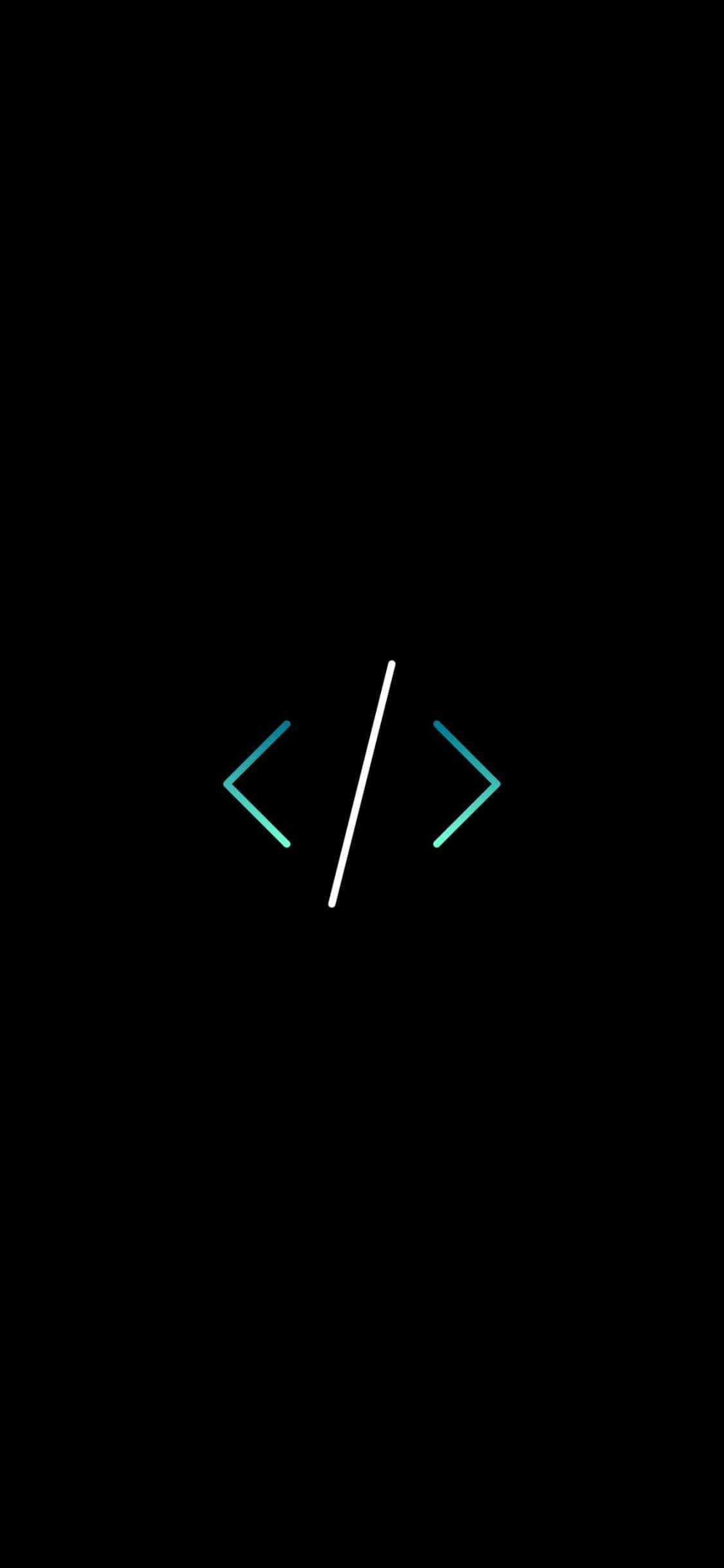 iPhone Xs Programmeringsbakgrunn Minimal Koding Bakgrunner