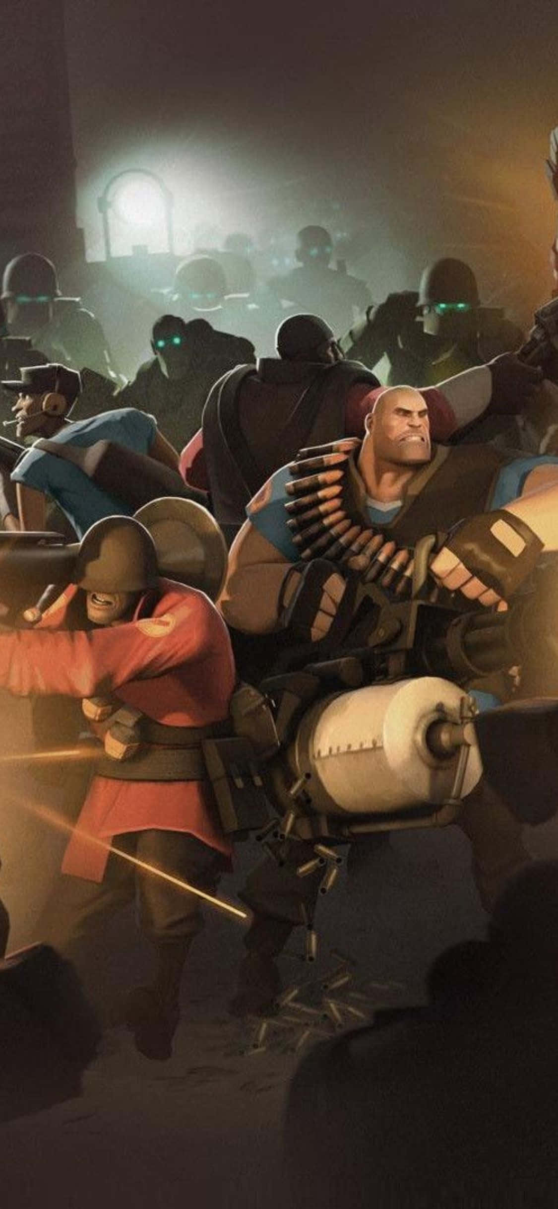 iPhone XS Team Fortress 2 krigssone bakgrunn Bakgrunner
