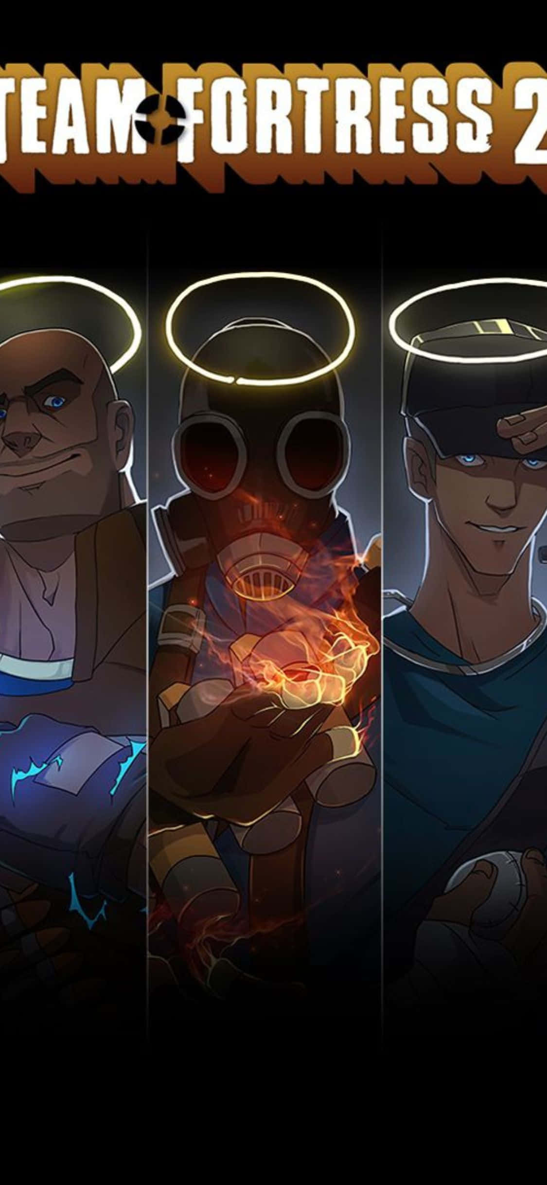 iPhone XS Team Fortress 2 Karakterer Montasje Bakgrunn Fanart Bakgrunner
