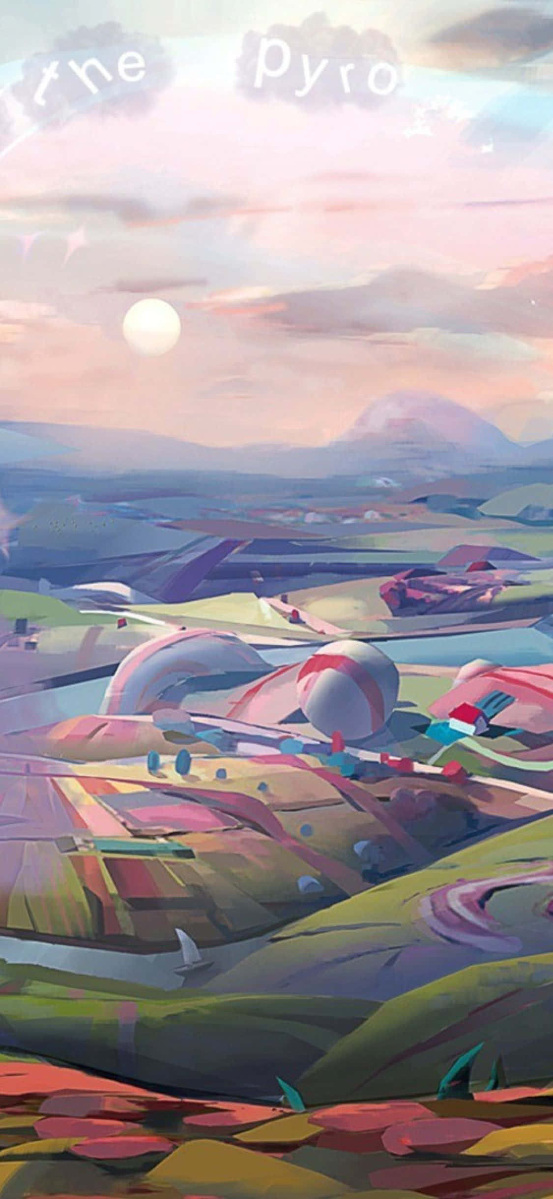 iPhone XS Team Fortress 2 Fantastisk Landskapsbakgrunnsmaleri Bakgrunner