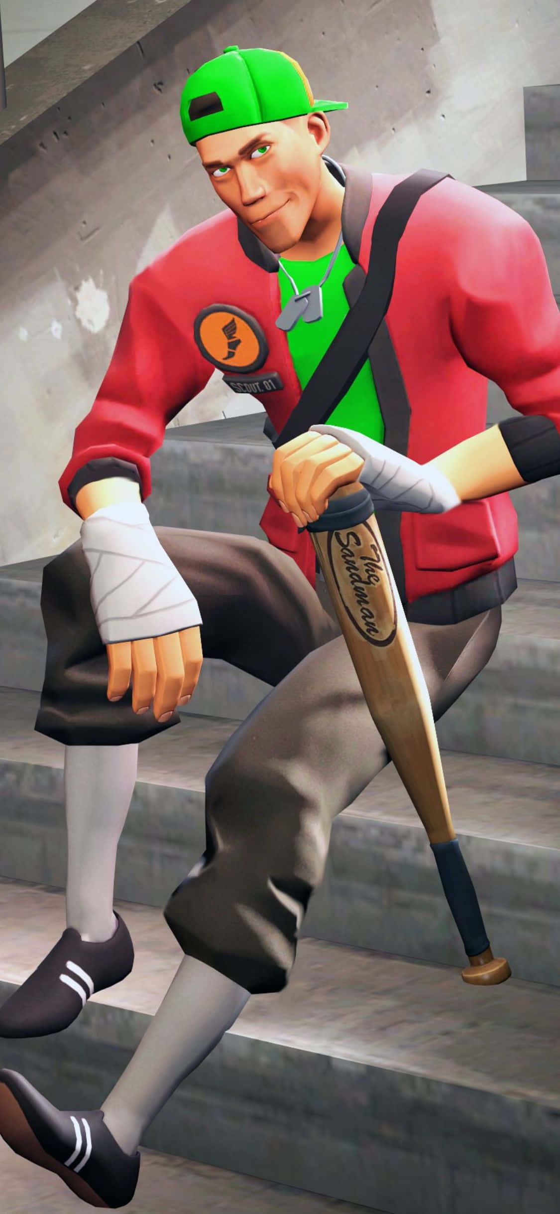 iPhone XS Team Fortress 2 Videospillkarakter Scout Bakgrunn Bakgrunner